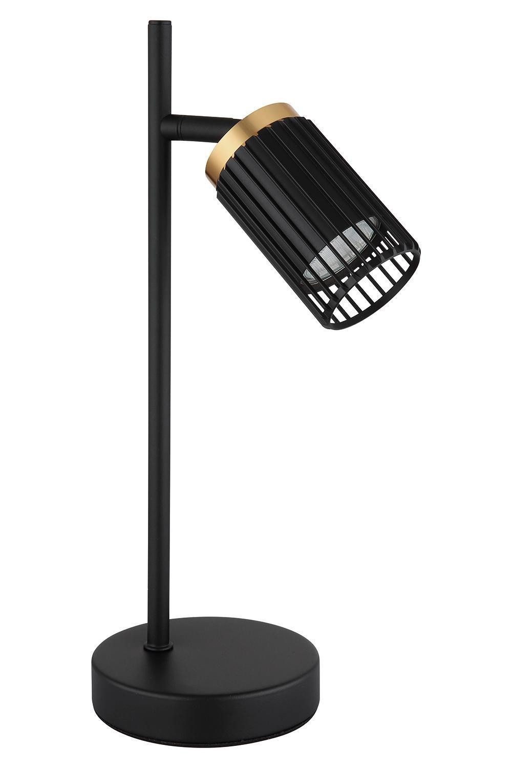 GLOBO LIGHTING Stehlampe KORBEN, H 35 cm, 1-flammig, Goldgelb, Schwarz, ohn günstig online kaufen