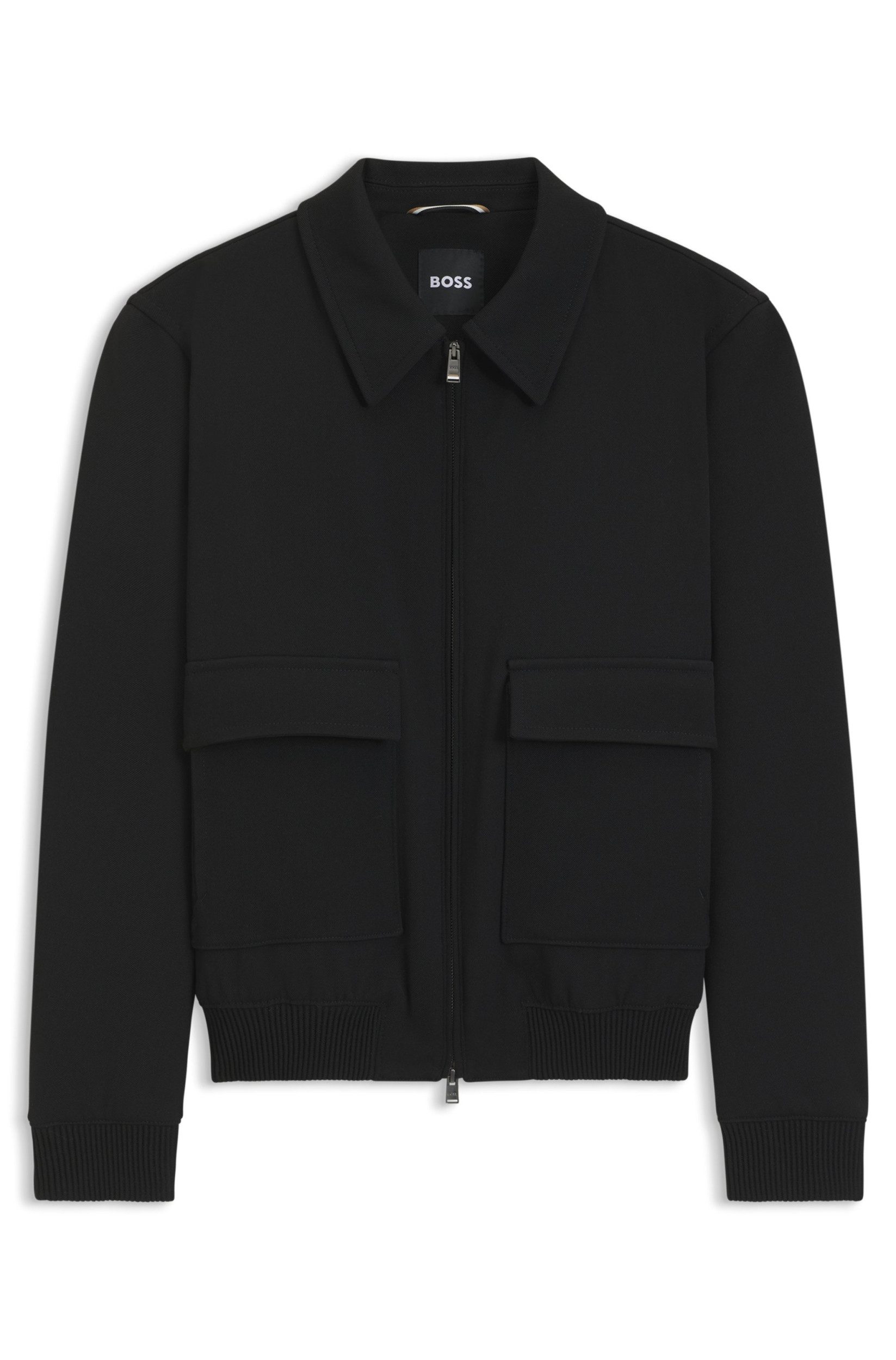 BOSS Langmantel Regular-Fit Sweatjacke Charly - Regular Fit