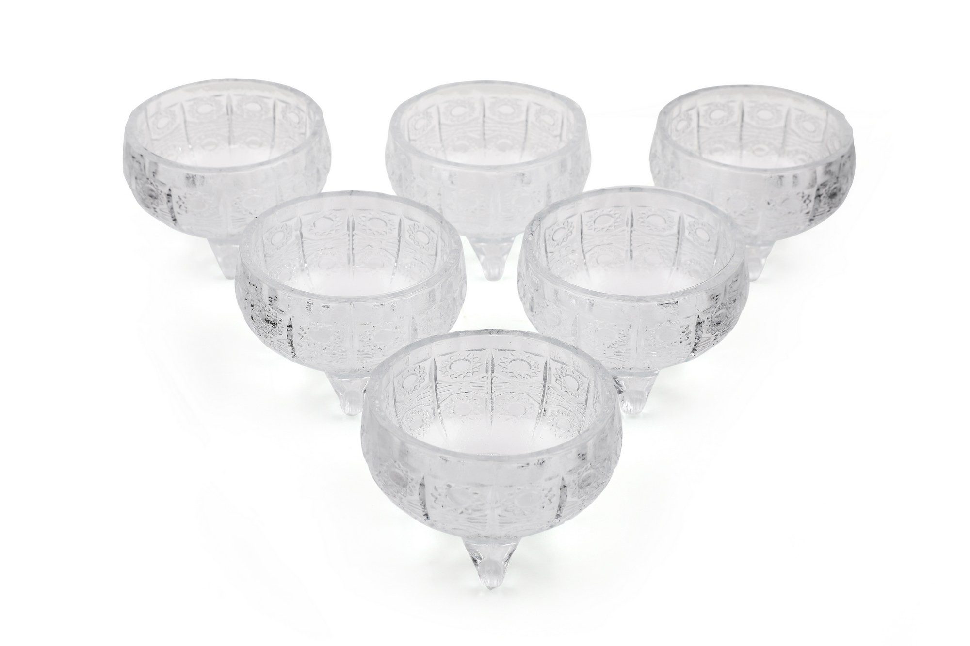 Hermia Concept Schüssel 100% GLASS, 8,5 x 8,5 x 5 cm / 175 ml (6 Pieces) E1705, (6-tlg)