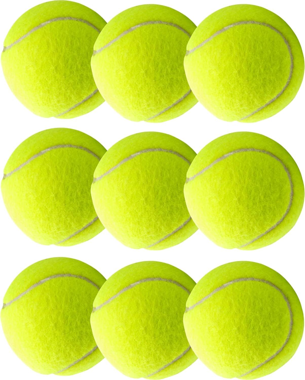 Tennisball 9X Tennisbälle- gelb für Training & Wettkampf mit Tragetasche