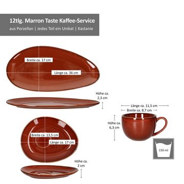 MamboCat Kaffeeservice 12tlg. Kaffee-Service Marron Taste - 211481+ 211498 + 211573