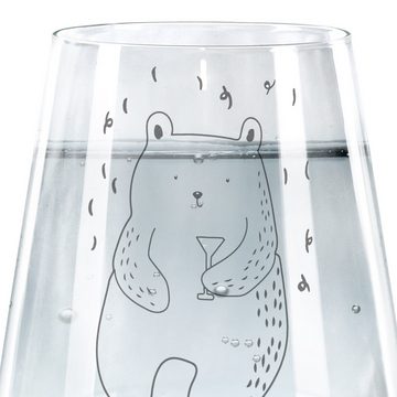 Mr. & Mrs. Panda Glas Bär Party - Transparent - Geschenk, Trinkglas mit Gravur, Trinkglas, Premium Glas, Elegantes Design