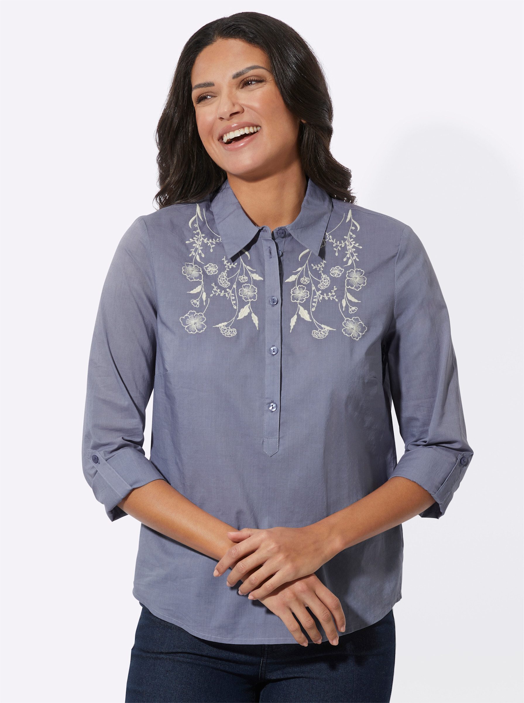 Klassische Bluse Schlupfbluse