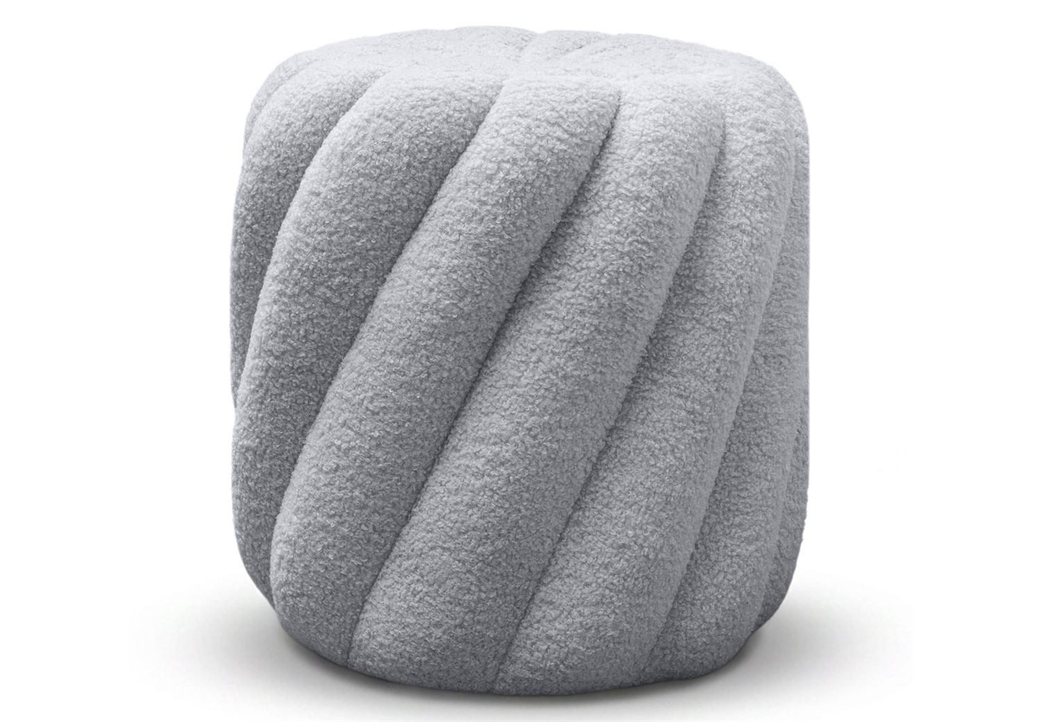Lookway Hocker VELORA mit dekorativen Ziernähten (1x Hocker), Durchmesser: ⌀ 38 cm