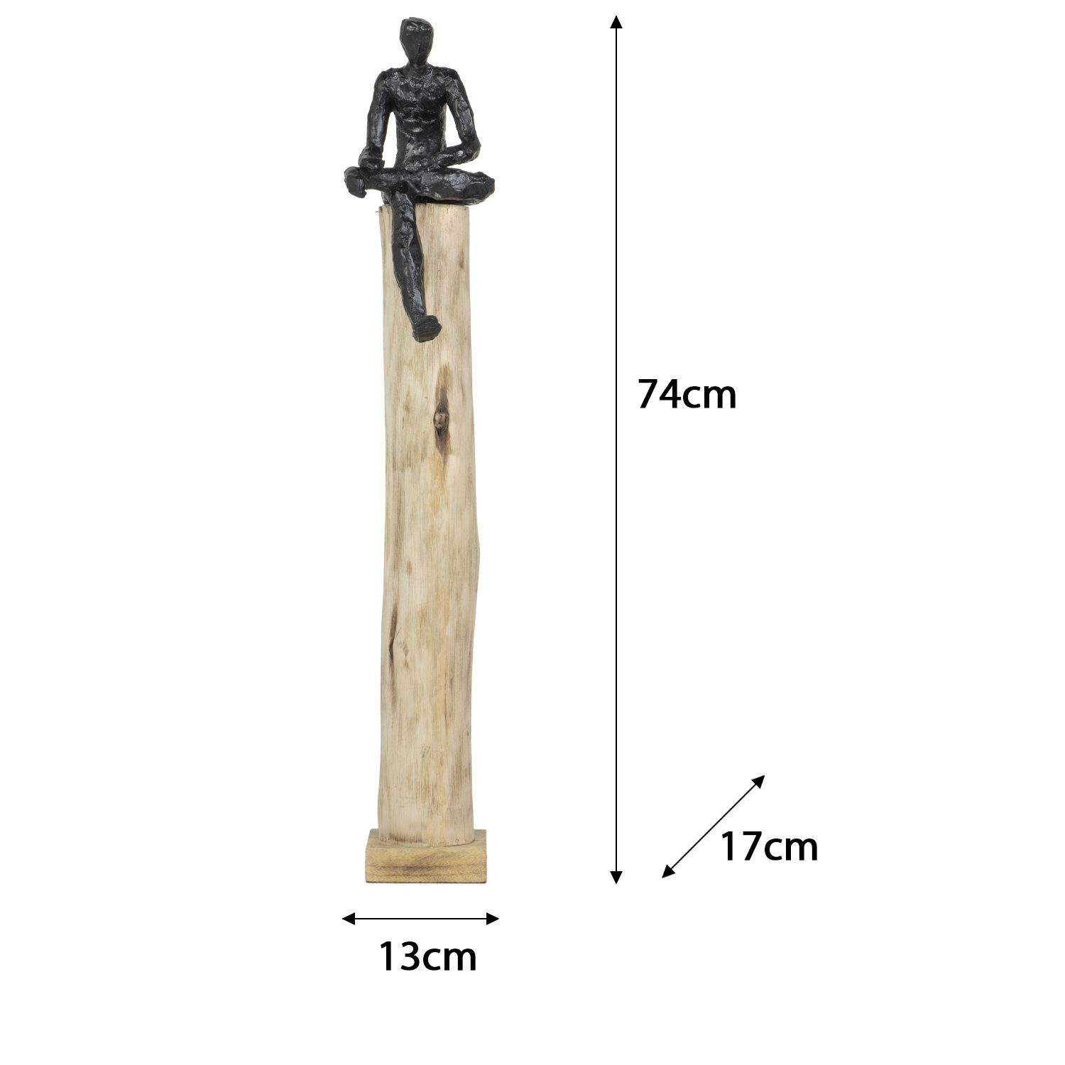 Moritz Skulptur Mann groß, Holz, Tischdeko, Fensterdeko, Wanddeko, Holzdeko, Weihnachtsdeko