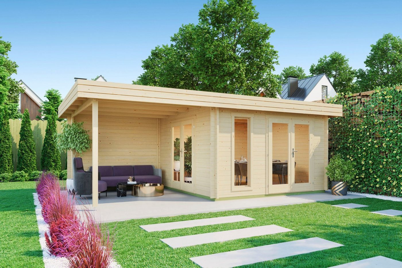 Thumbnail - LASITA MAJA Gartenhaus Andres, BxT: 689x415 cm, (Set, inkl. Fussbodenbretter zum verlegen)