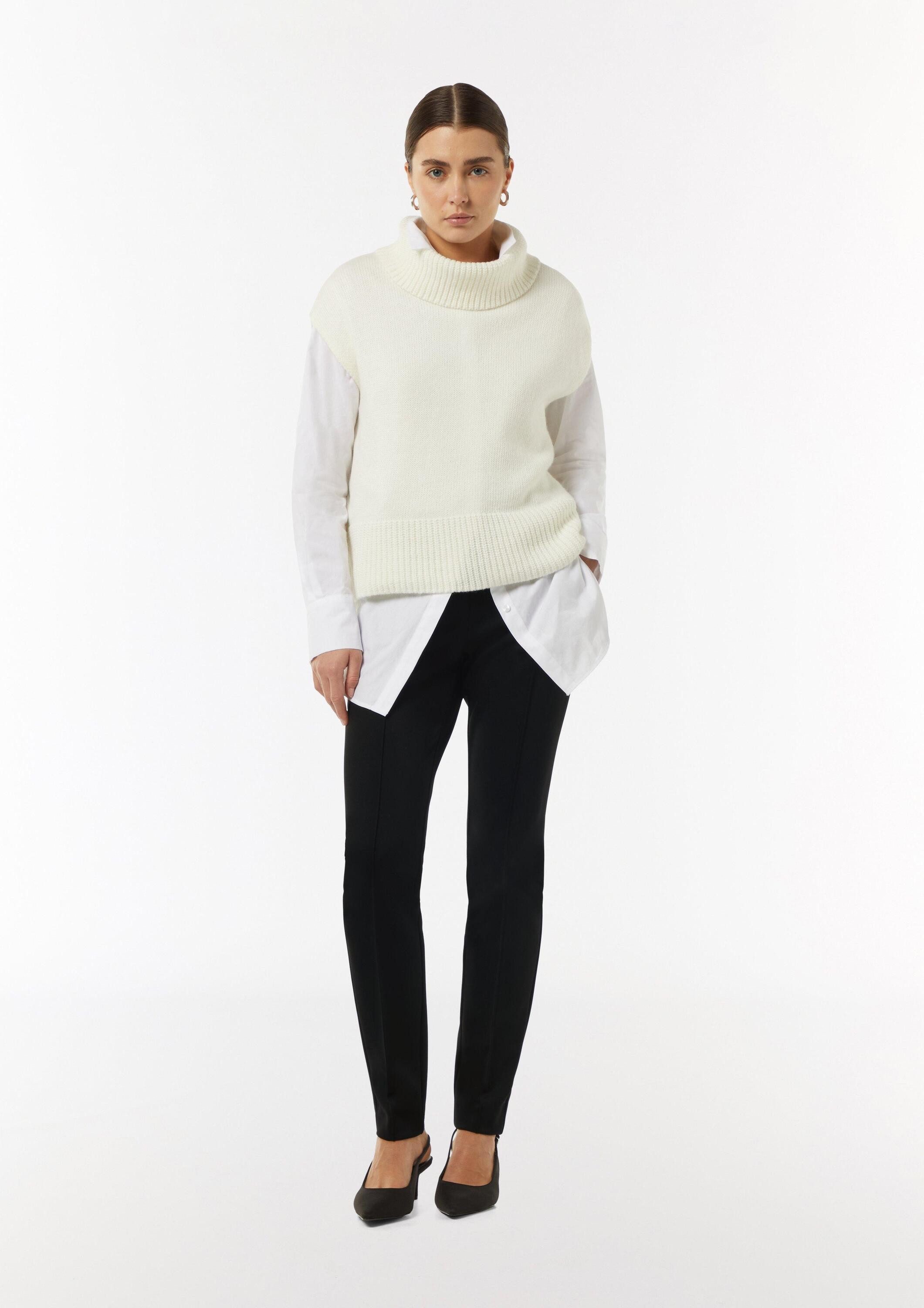 comma Chinos Hose Scuba-Schlupfhose mit Reißverschlusstaschen günstig online kaufen