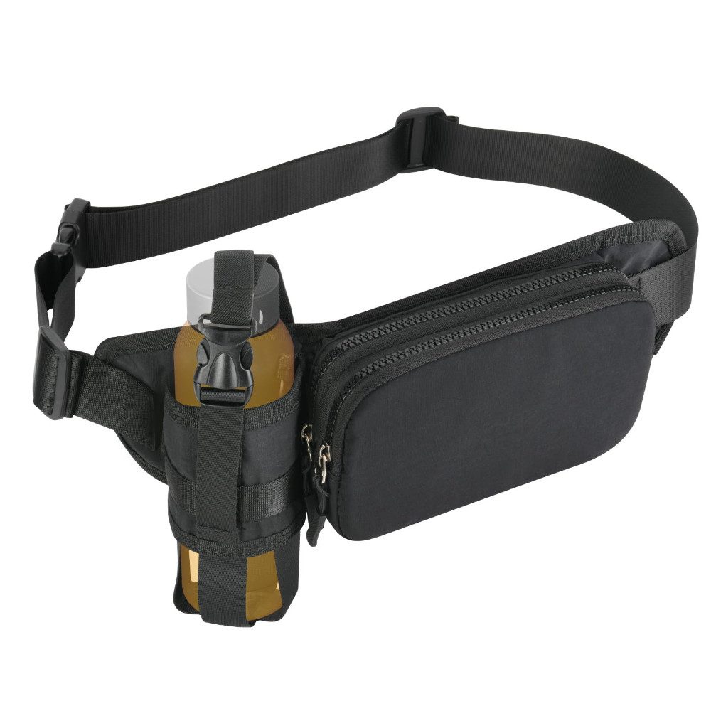 Blusmart Bauchtasche Wasserdichte Gürteltasche (Sportliche Hüfttasche,Mit Flaschenhalter, Verstellbare Gürteltasche mit mehreren Fächern), Für Outdoor-Aktivitäten wie Laufen, Wandern, Camping, Reisen