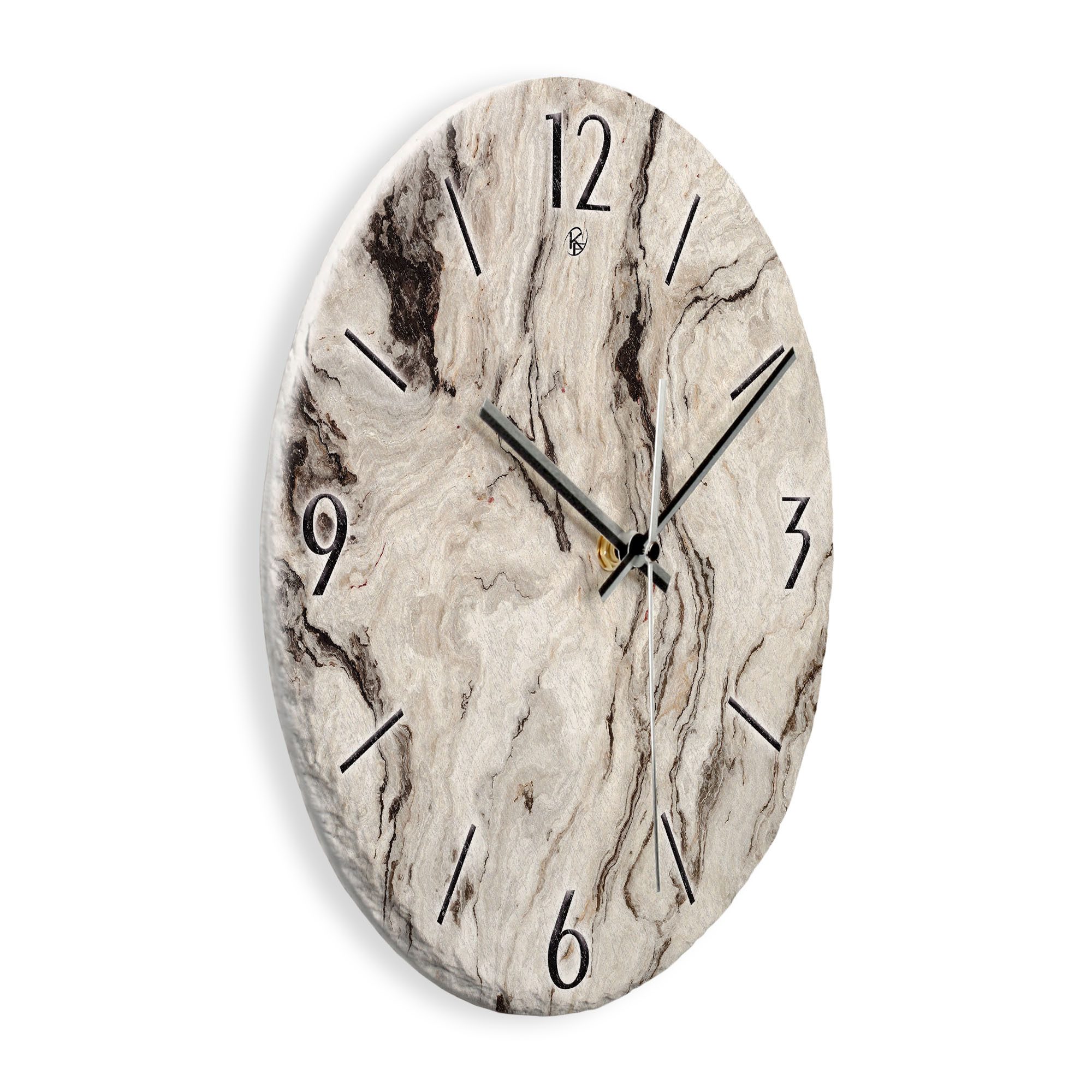 Kreative Feder Wanduhr Wanduhr „Marmor-Optik“ aus günstig online kaufen
