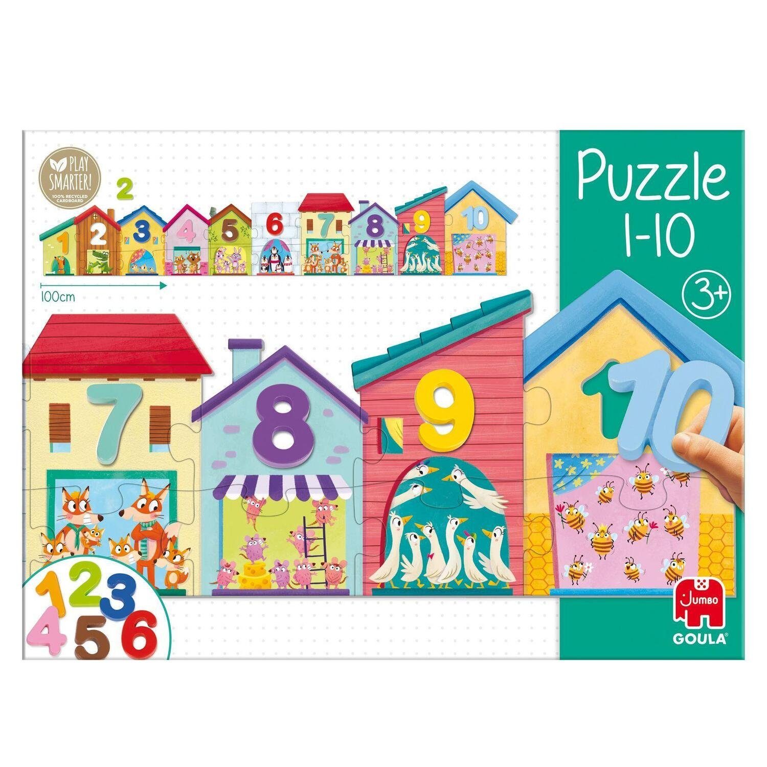 Jumbo Spiele Puzzle 1-10 Puzzle, Puzzleteile GOULA