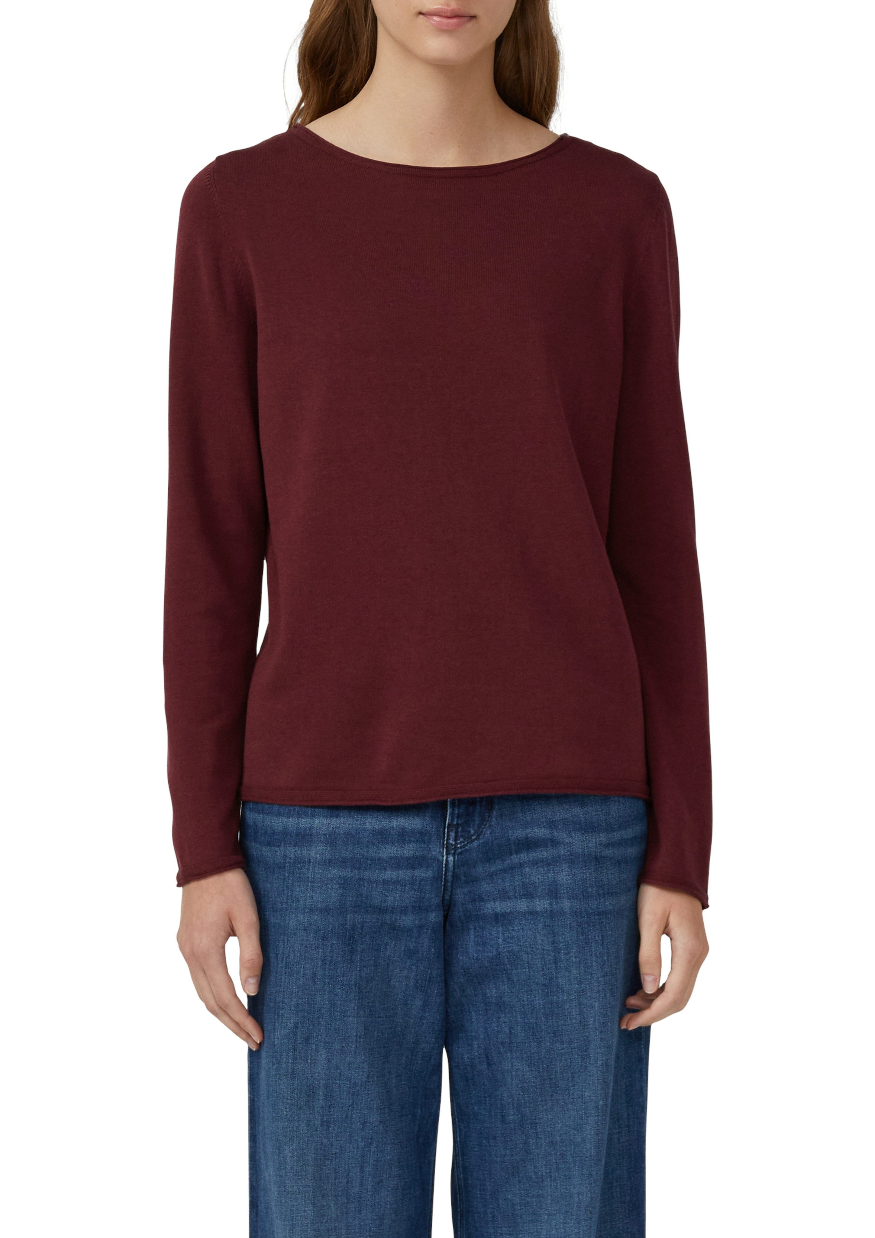 s.Oliver Langarmshirt mit Rollkanten günstig online kaufen