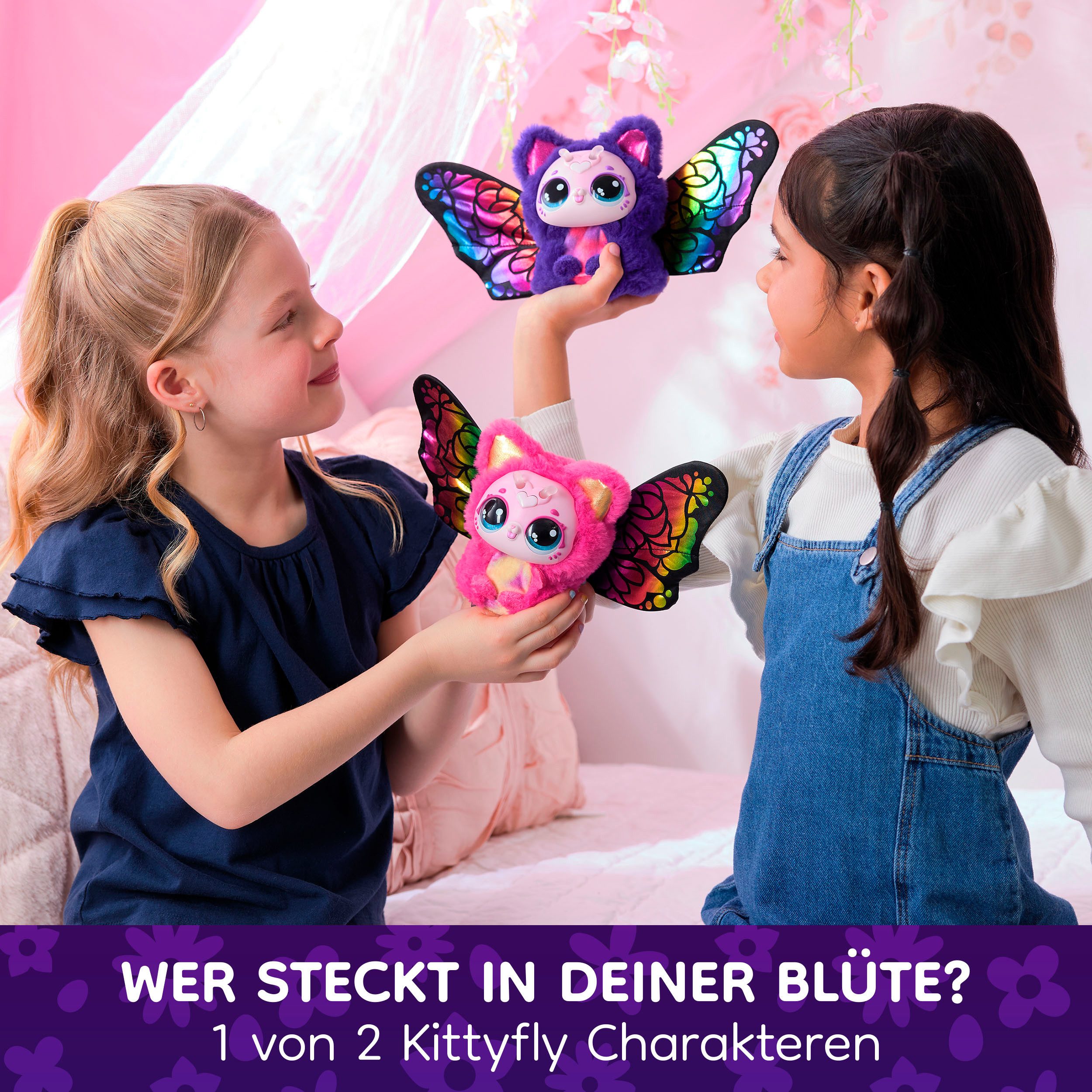 Spin Master Spielfigur Bloomables von Hatchimals - Kittyfly, mit Sound
