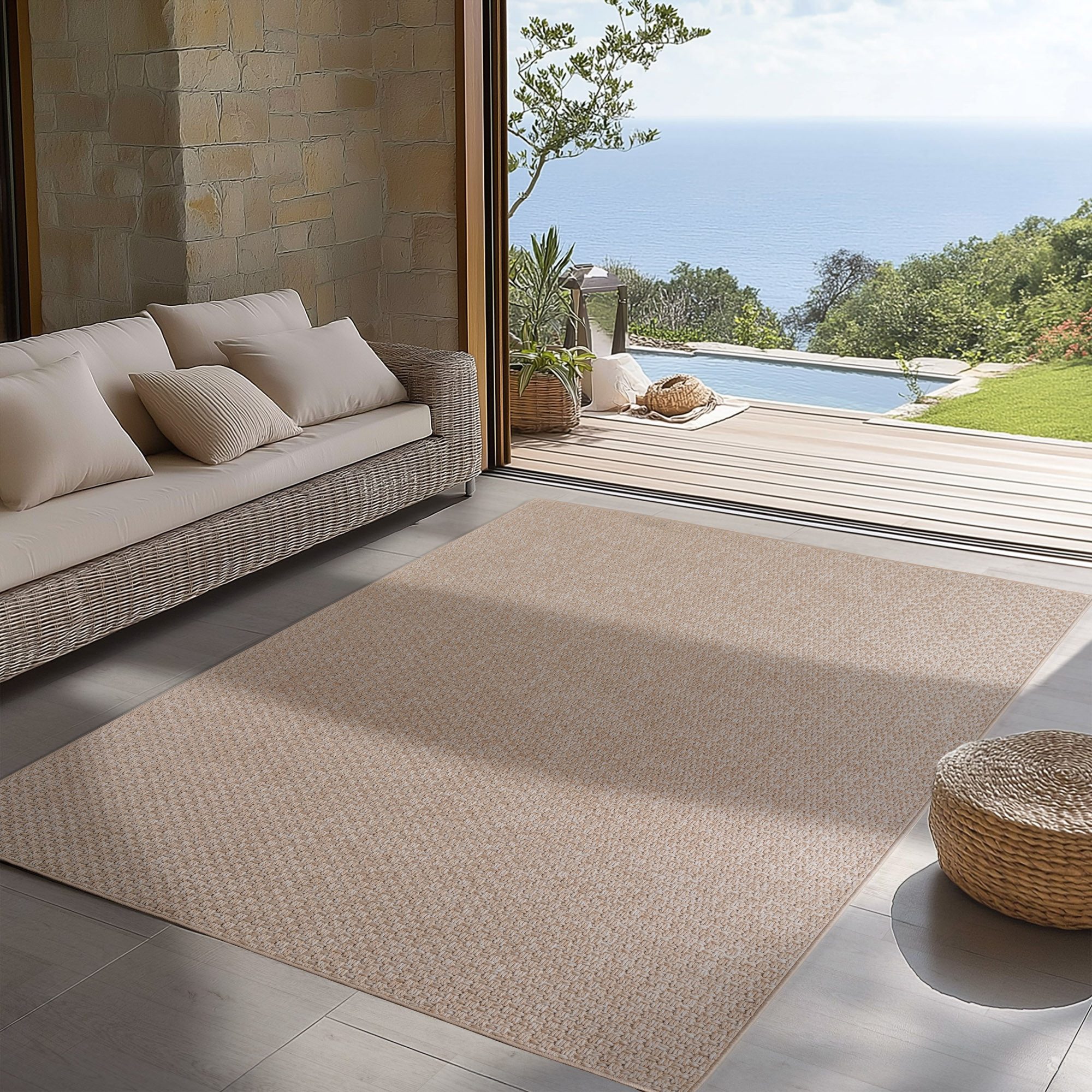 Carpettex Outdoorteppich Boho Design, Läufer, Höhe: 5 mm, Outdoor Teppich W günstig online kaufen