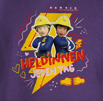 Shirtracer T-Shirt Heldinnen jeden Tag - Penny & Ellie Feuerwehrmann Sam Mädchen