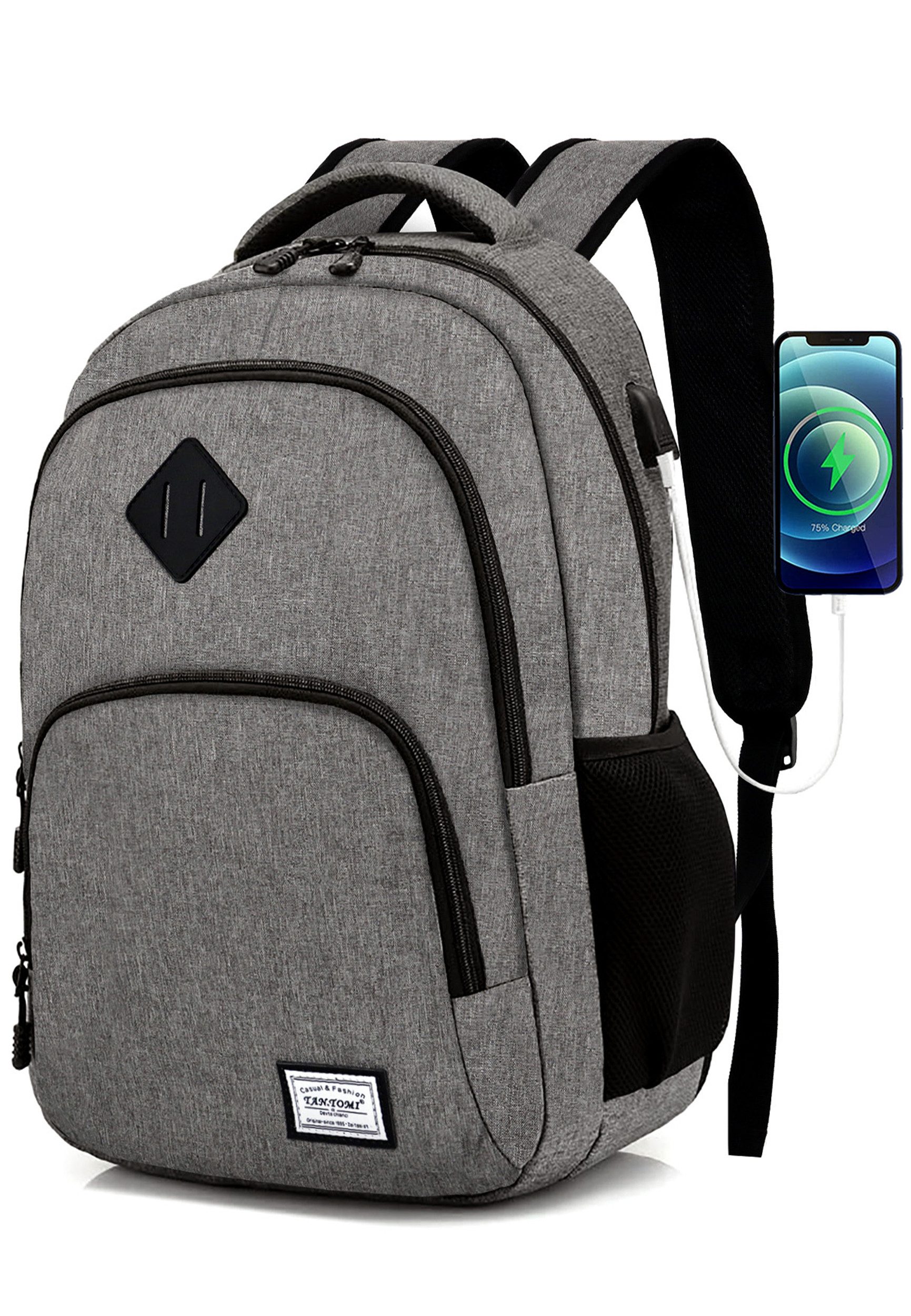 TANTOMI Laptoprucksack Handgepäck Rucksack Herren, Laptop günstig online kaufen