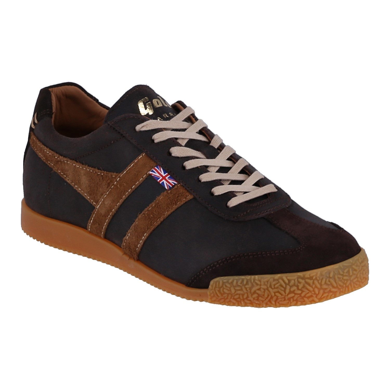 Gola Harrier Suede-Leder Knightsbridge - Made in England - braun/tan Herren Sneaker
