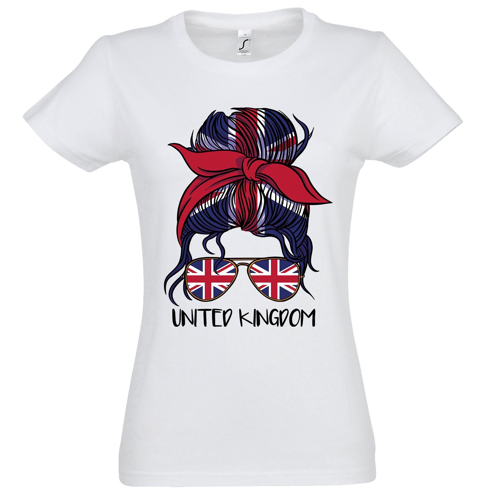 Youth Designz T-Shirt England UK Britain Flagge Damen Shirt mit trendigem Motiv