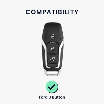 kwmobile Schlüsseltasche Autoschlüssel Hülle für Ford (1-tlg), Schlüsselhülle Silikon Cover