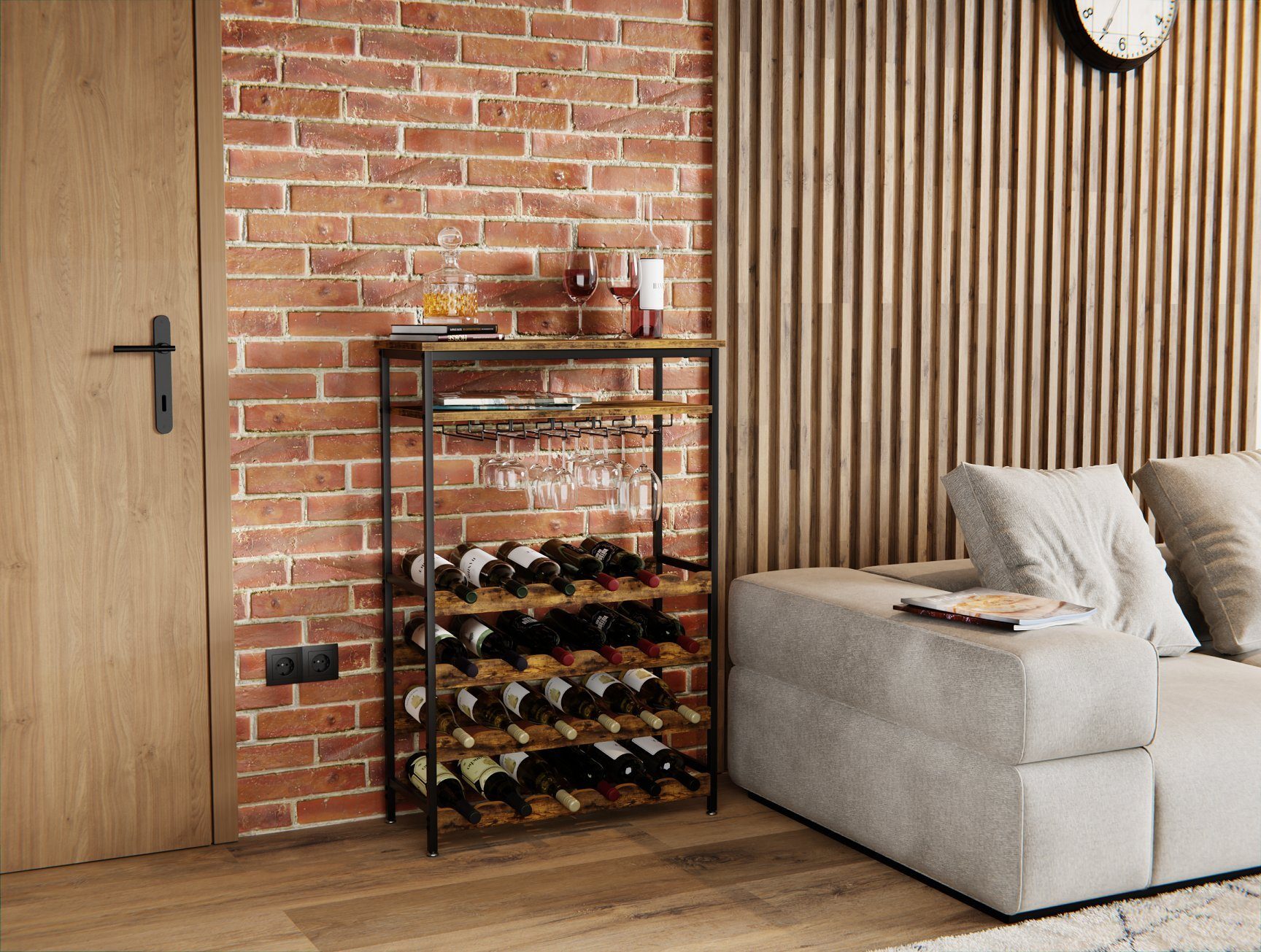 Lenmar Weinregal Weinregal aus Metall,Flaschenregal,Regale,Flaschenhalter L günstig online kaufen