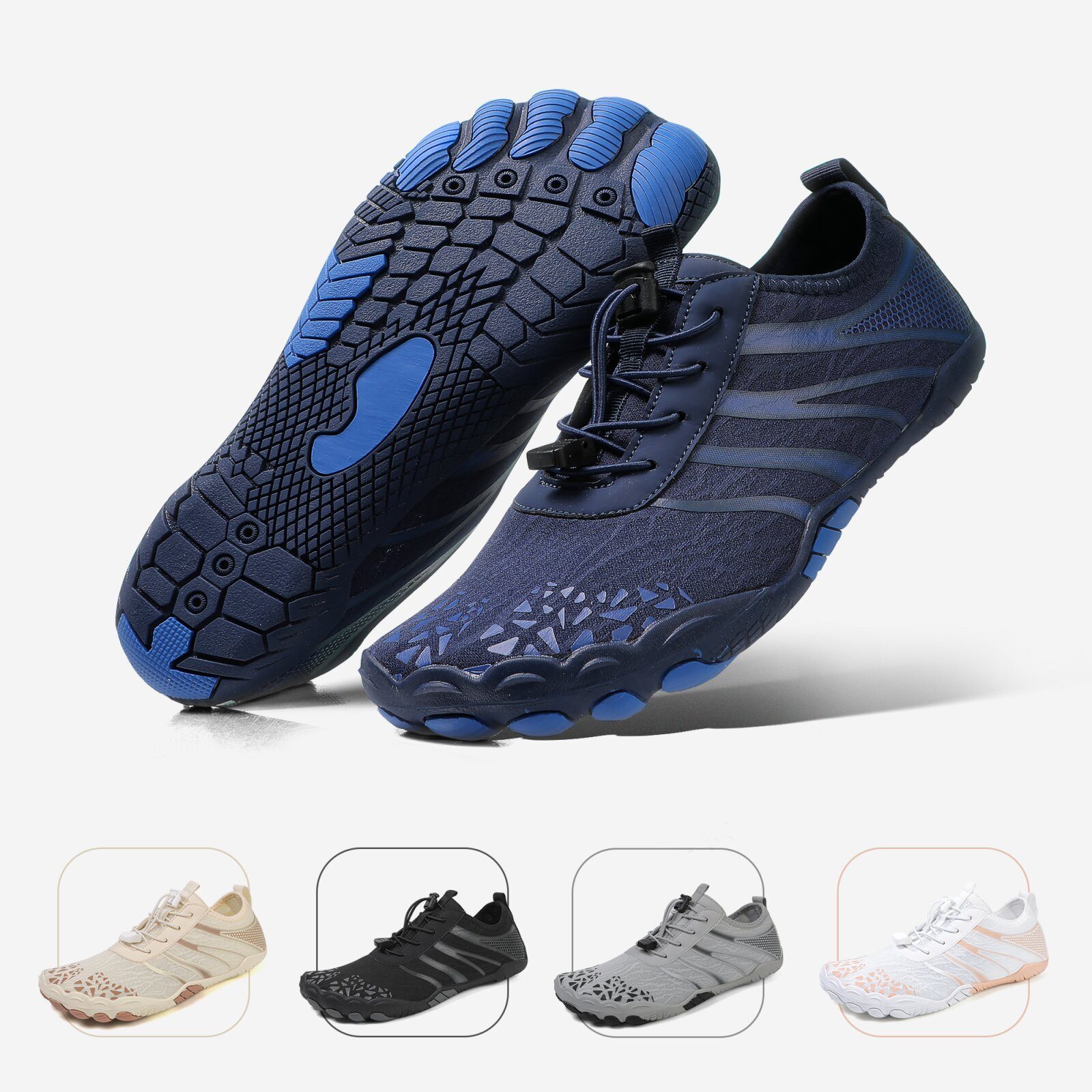 DOTALES Flowstep Barfußschuhe Damen & Herren, Flowstep Barfußschuhe Barfußschuh Das Original-Barfuß Sneaker, Minimalschuhe, Schnellverschluss