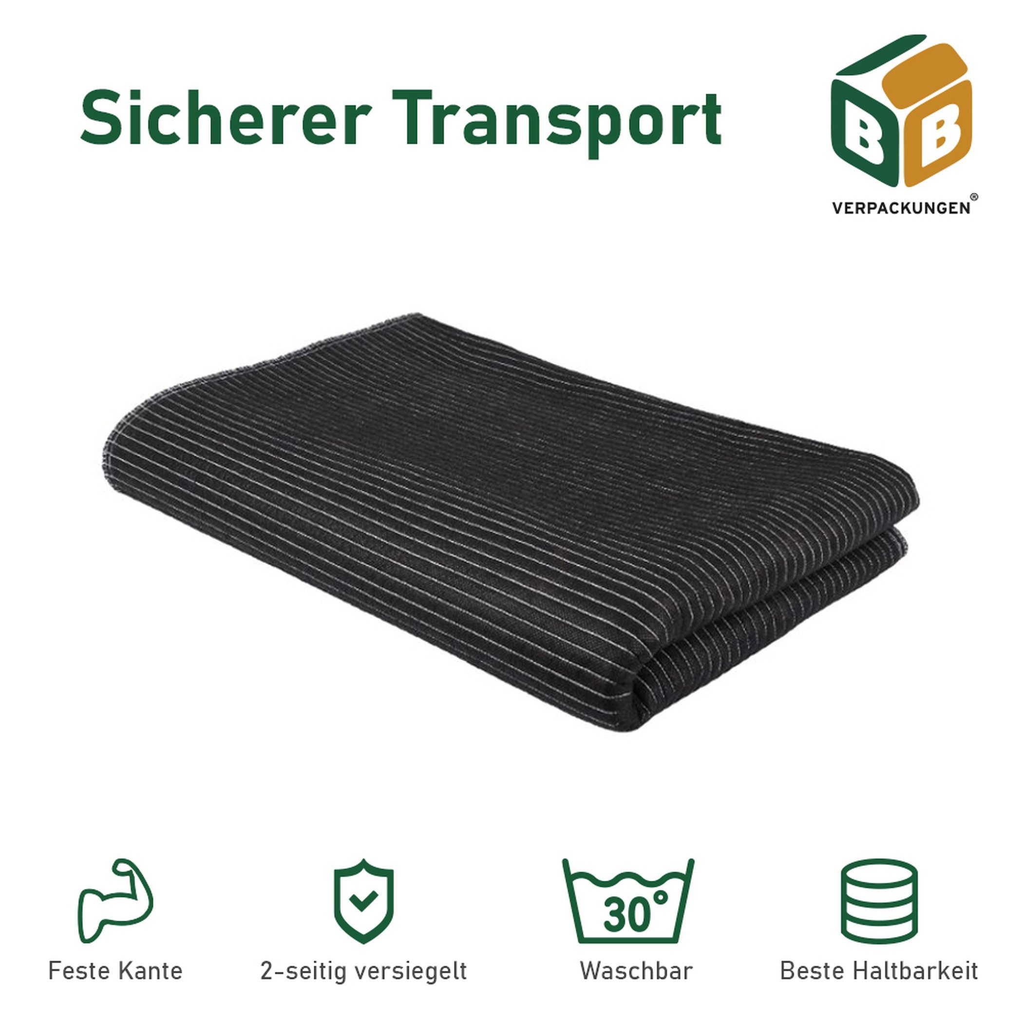 BB-Verpackungen Malervlies Packdecken Premium Plus Umzugsdecken, (5-St), 1,50 x 2,50 m, strapazierfähig, langlebig