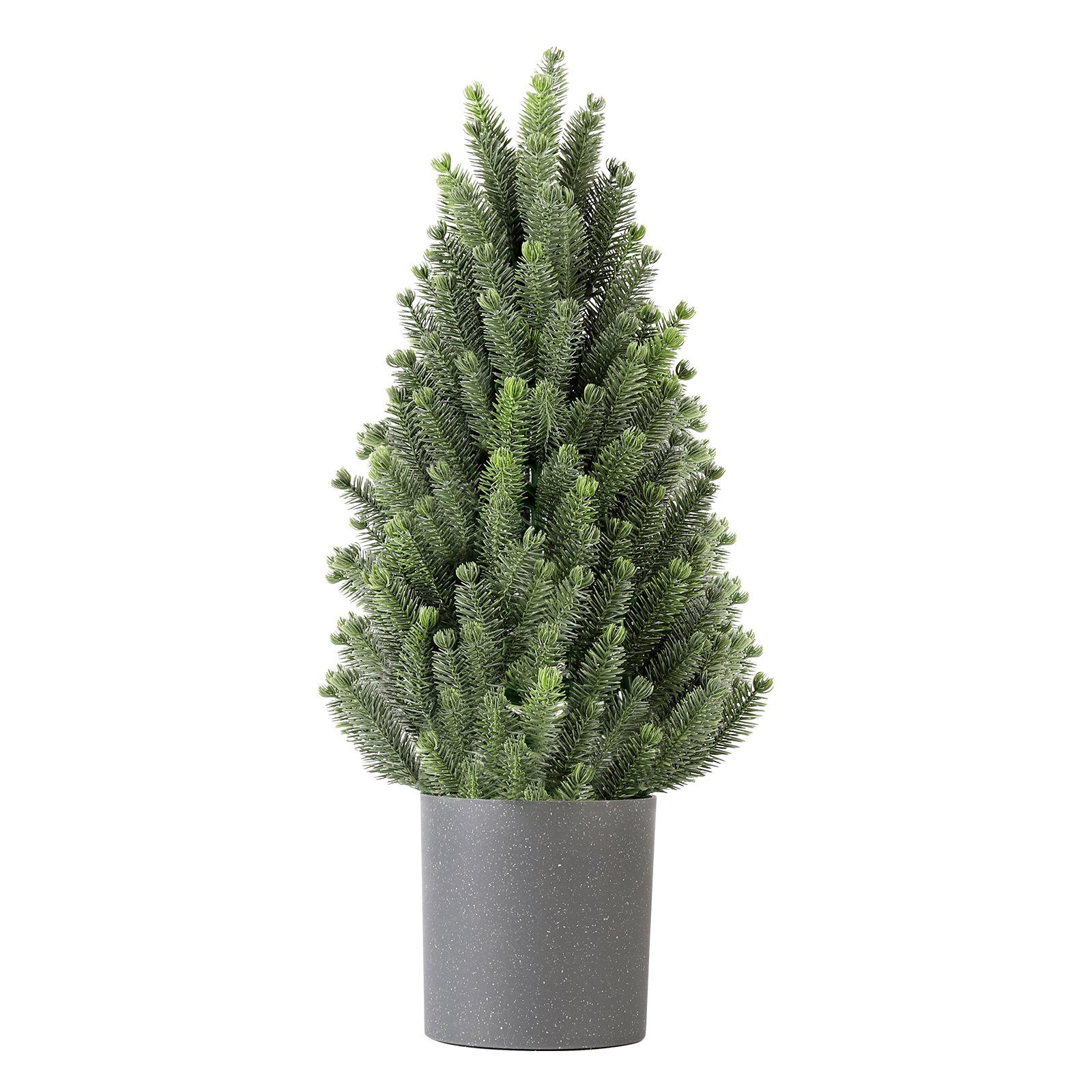 Kunstbaum Kunstpflanze Künstlicher Tannenbaum Klein, Höhe 50 cm, mit Basistopf, Salcar, Höhe 50 cm, Künstlicher Christbaum als Weihnachtsdeko, aus 100% PE Spritzguss