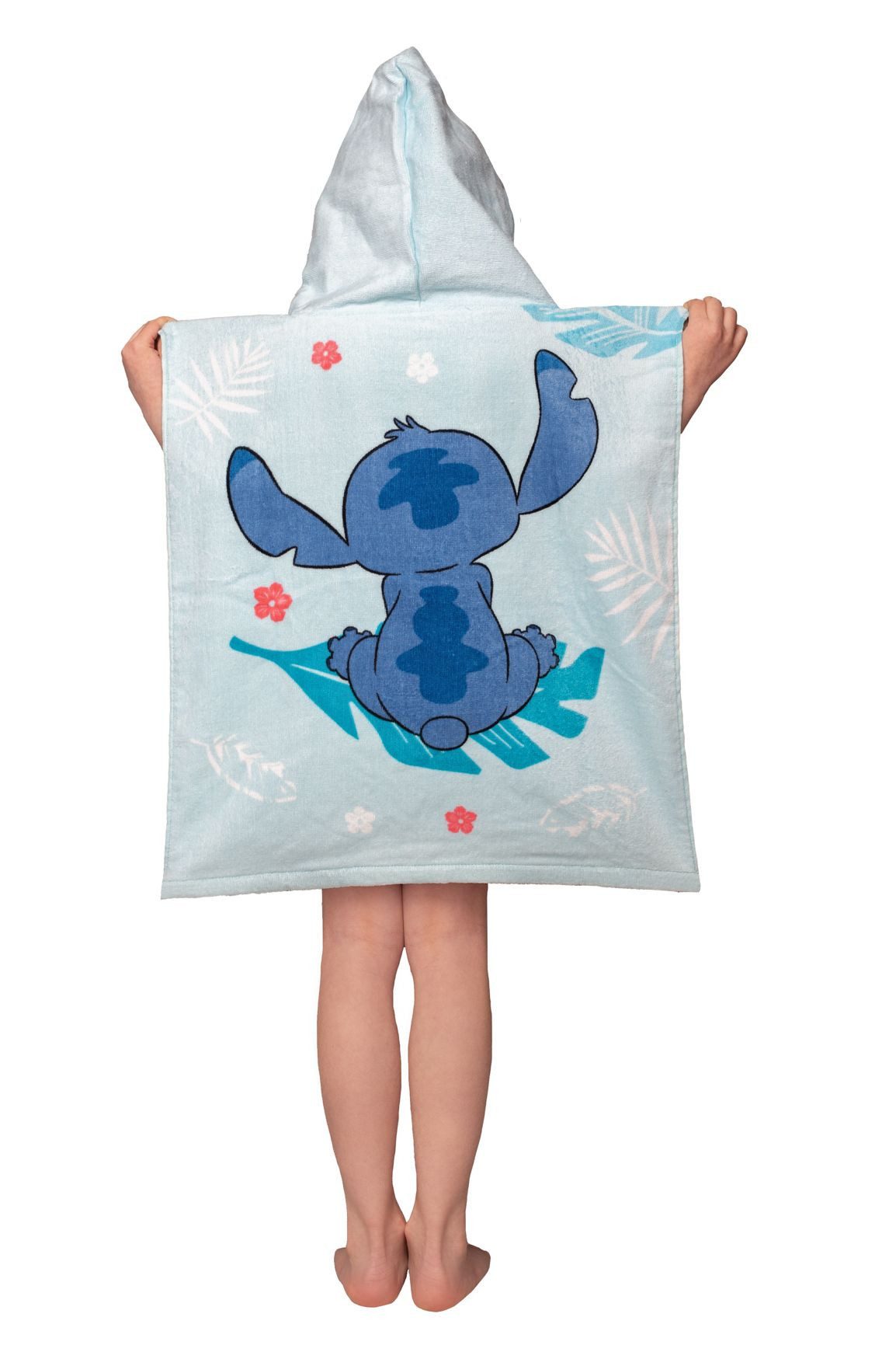 Lilo & Stitch Badeponcho Lilo und Stitch Kinder Poncho mit Kapuze, Strandtuch, Handtuch
