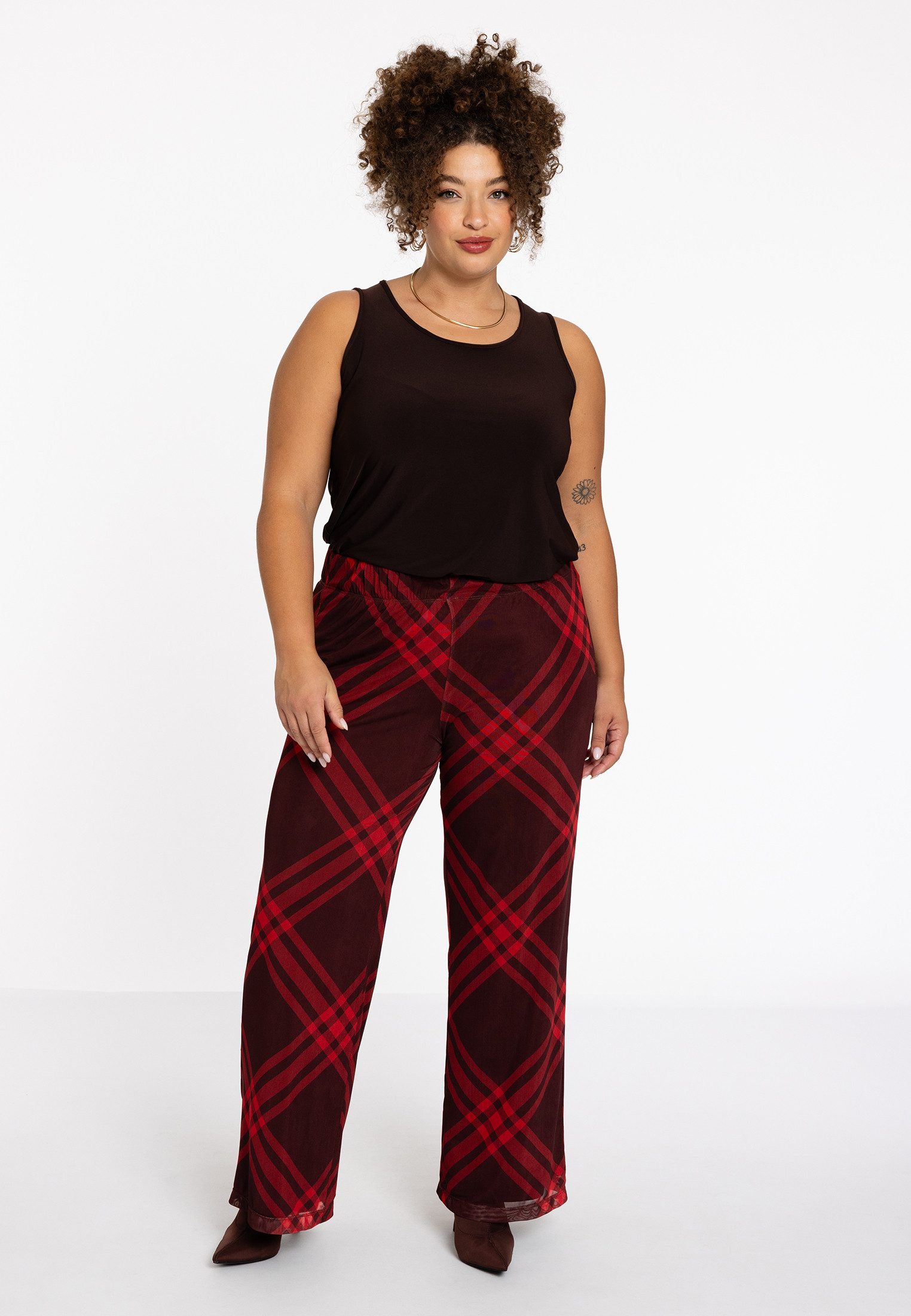 YOEK Bootcuthose Damen Hose Große Größen