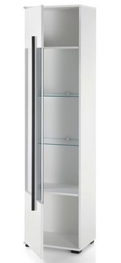 Furn.Design Hochschrank Design-D (Badschrank in weiß Hochglanz, 45 x 200 cm) mit viel Stauraum