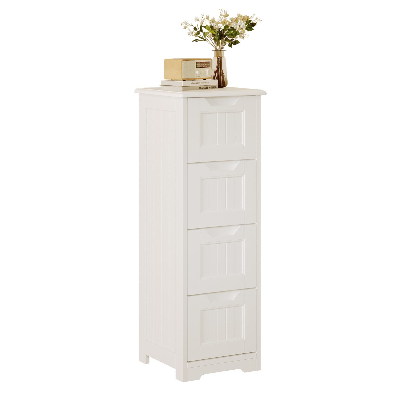 Bealife Badezimmer-Set Badezimmerschrank mit 4 Schubladen, günstig online kaufen