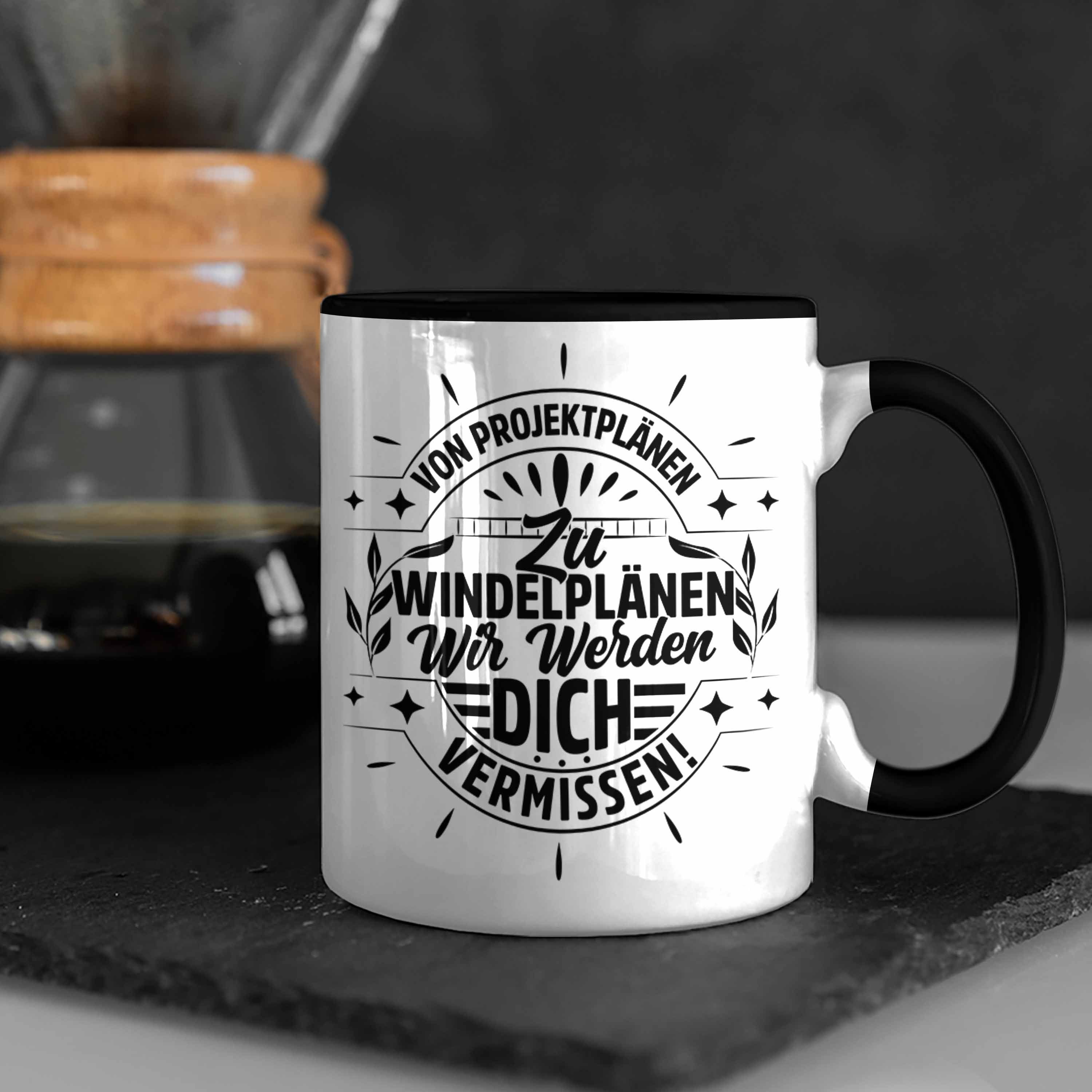 Mutterschutz Tasse Mutterschutz Tasse Schwarz Abschied Trendation Kollegi Kaffeetasse Geschenk