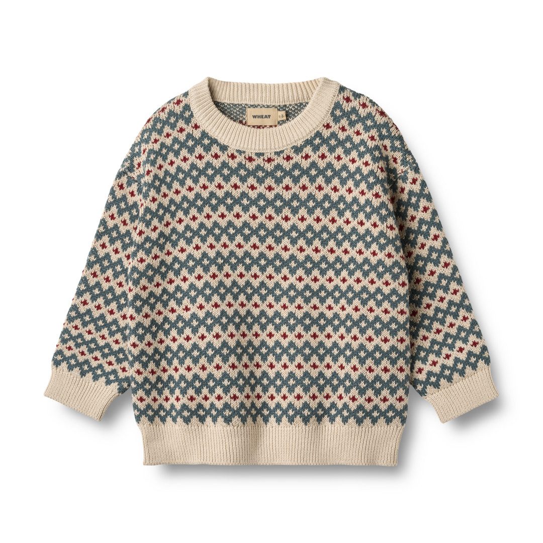 WHEAT Strickpullover Jaquard Pullover Harlow