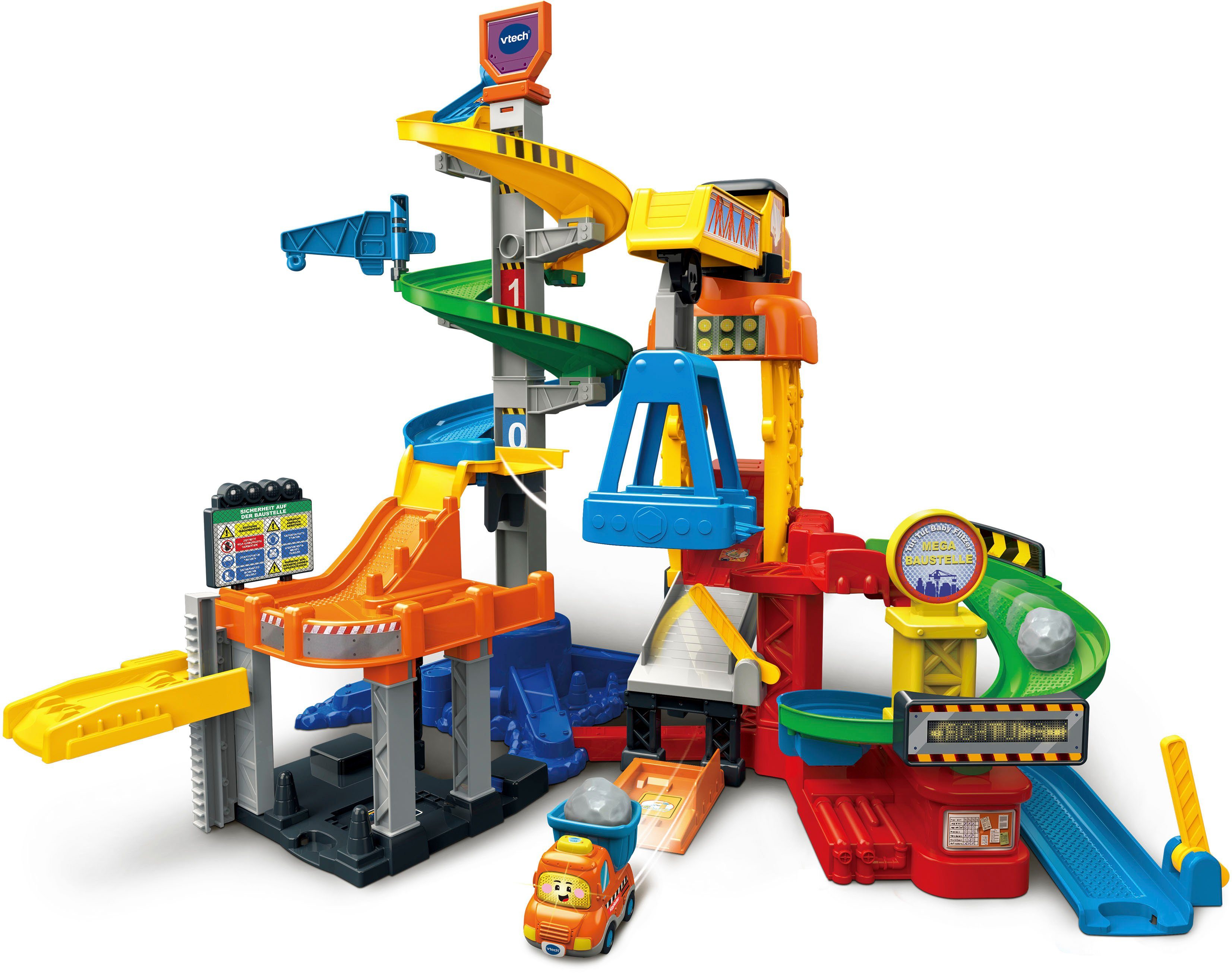 Vtech® Spielwelt Tut Tut Baby Flitzer, Mega Baustelle, mit Sound