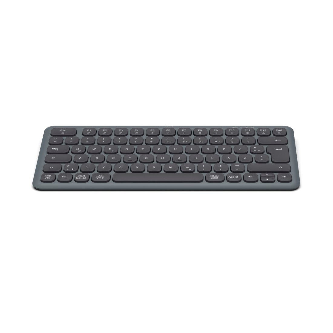 Hama Tastatur WK-500 (kabellos, QUERTZ, Multi-Device, klein) Tastatur