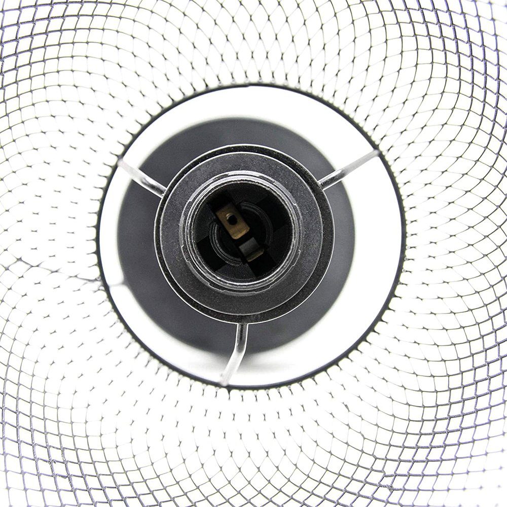 Mucola Tischleuchte Tischlampe Nachttischleuchte Drahtlampe E14 Metall, Gitterlampe ohne Kippschalter, Flimmern oder Flackern Kippschalter, Leuchtmittel, Kein
