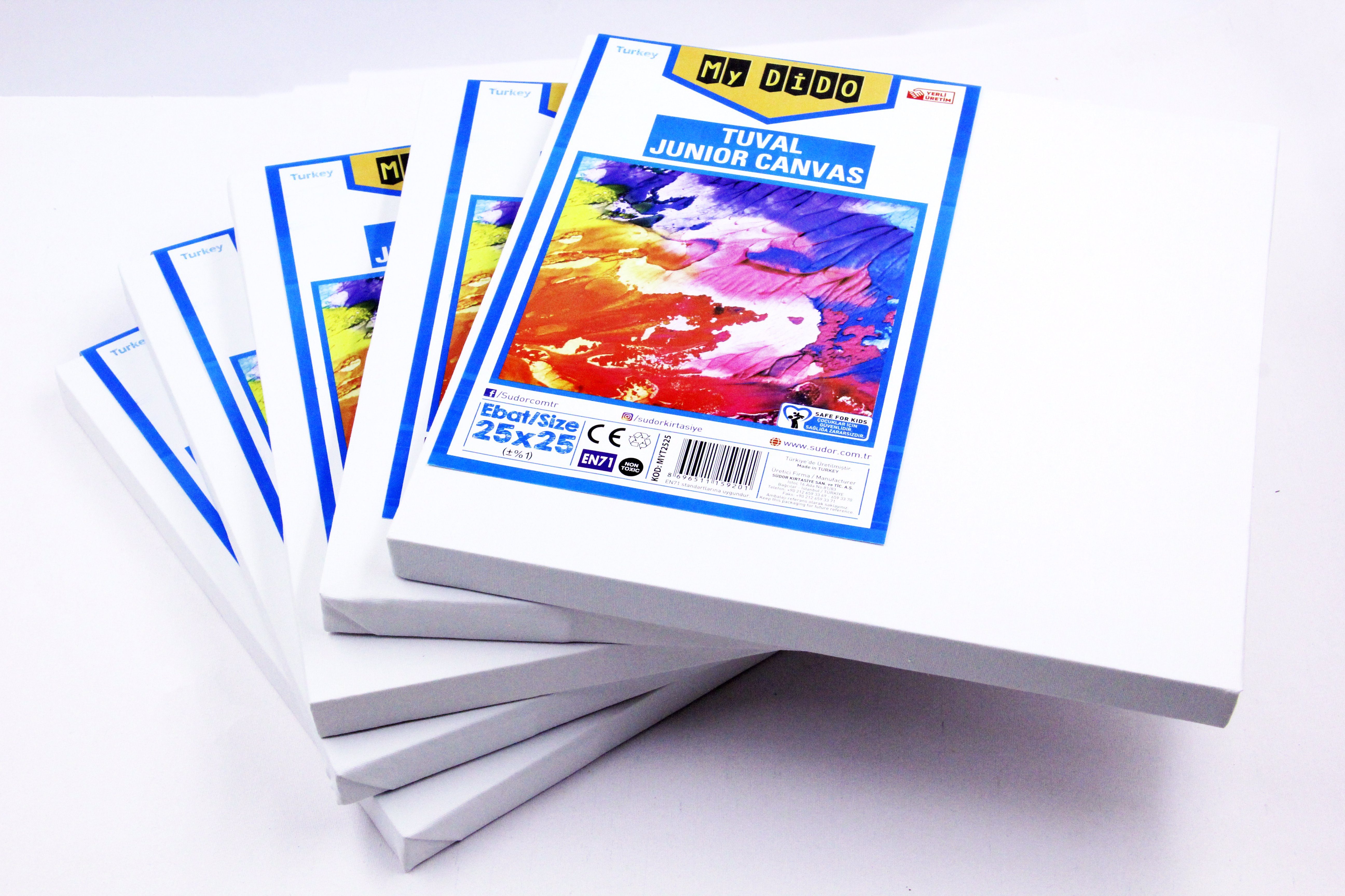 MyDido Kreativset My DIDO 5er Leinwand Set 30x40 cm aus 100% Baumwolle