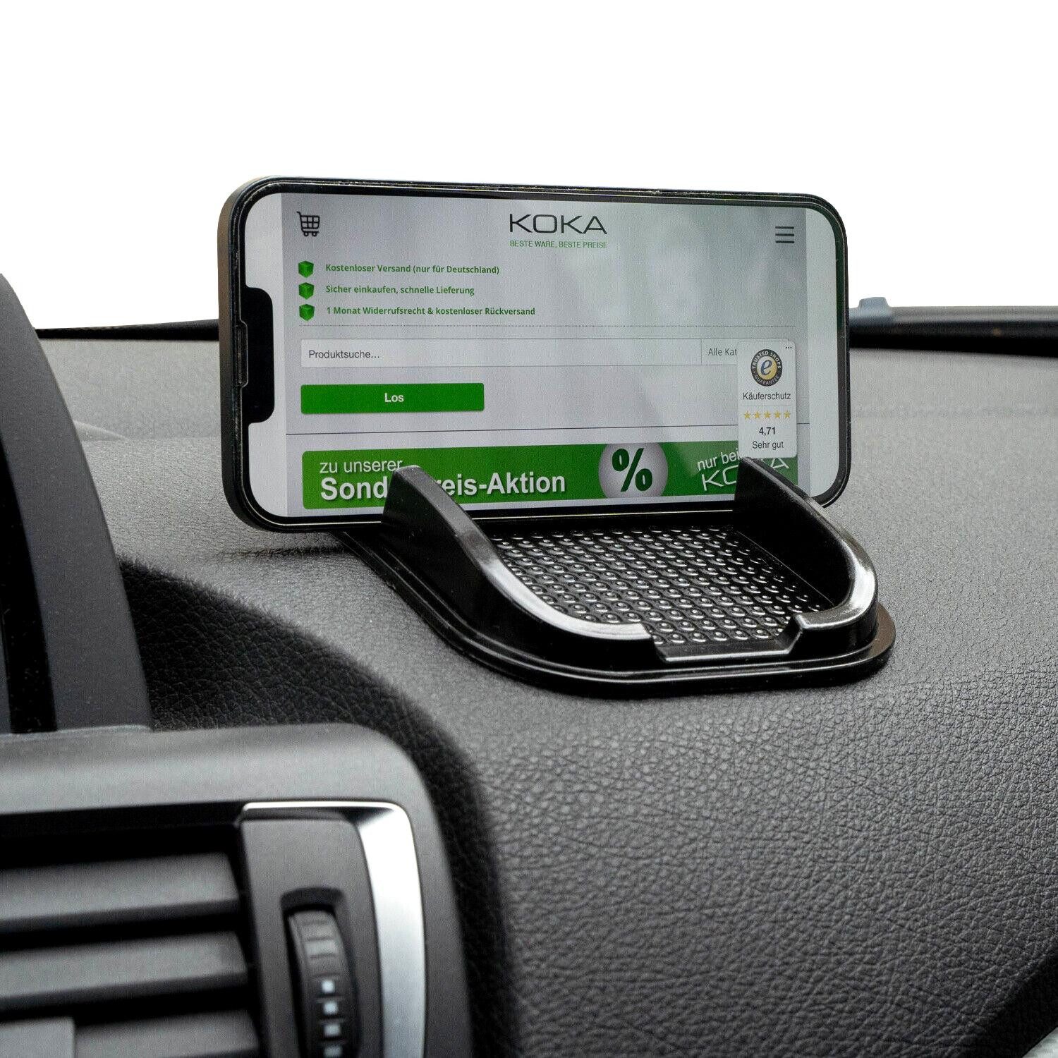 Cartrend Halterung Anti-Rutsch Halterung Ständer KFZ Auto, (Anti-Rutsch-Matte Pad Handy-Halter Ablage)