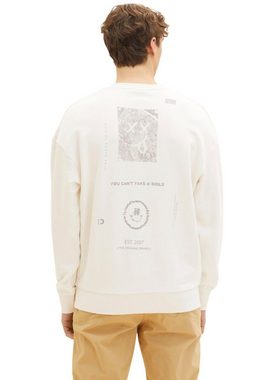 TOM TAILOR Denim Sweatshirt mit modischem Rückenprint