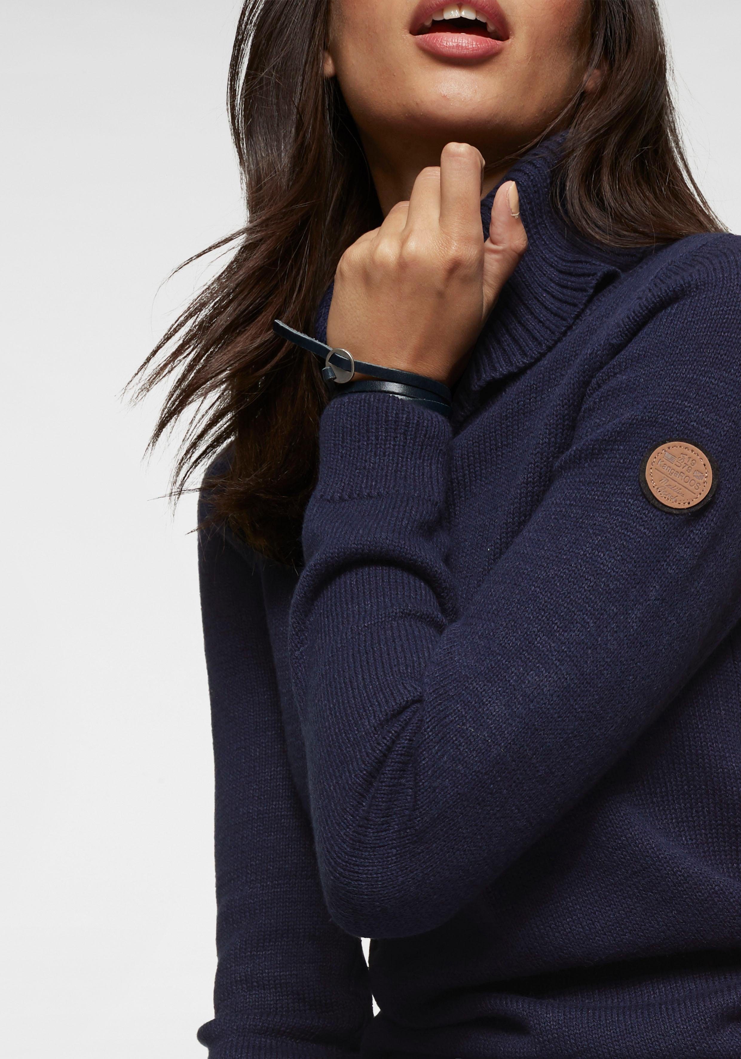 KangaROOS Rollkragenpullover mit Schalkragen, Langarm, Warm & Kuschelig