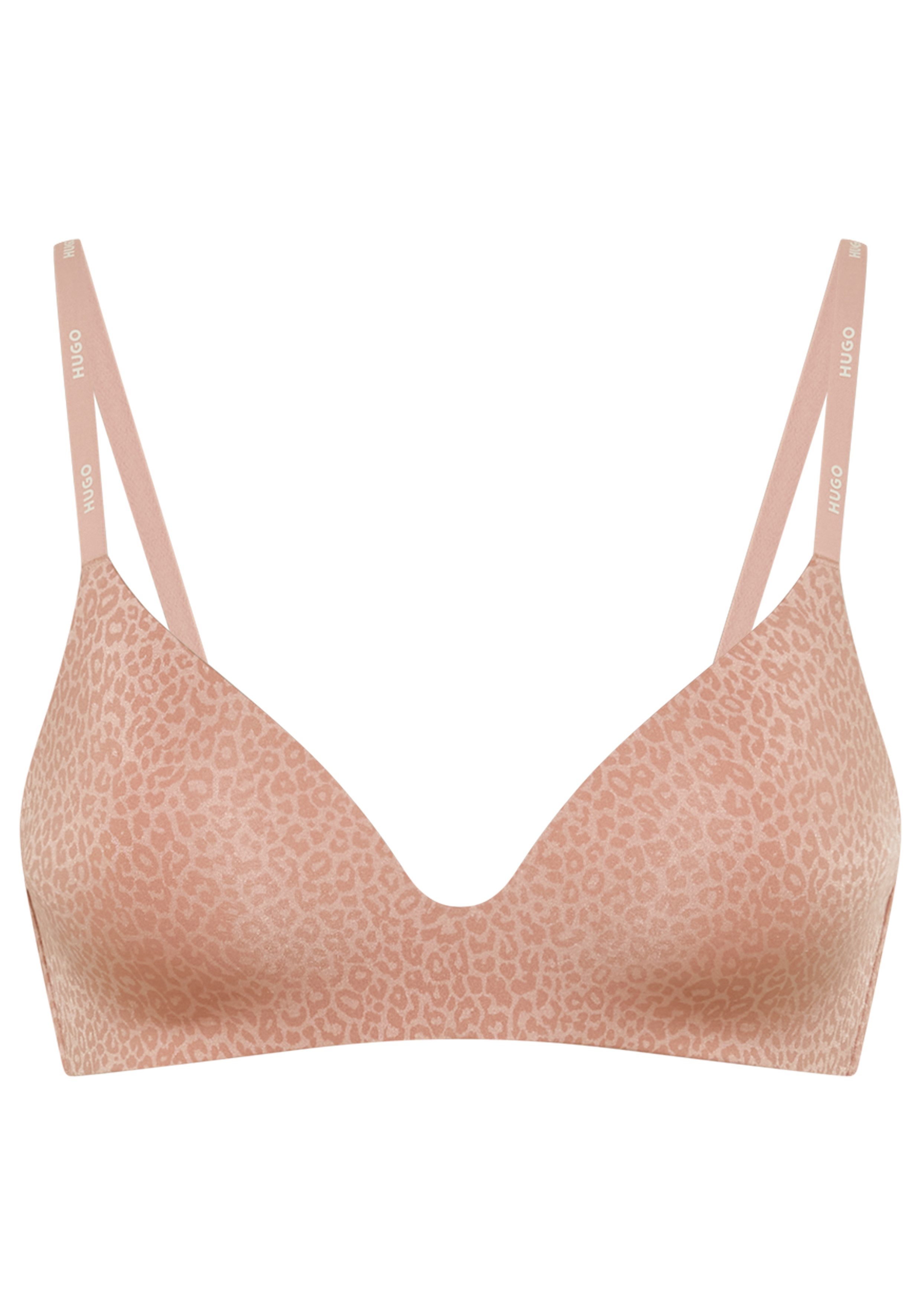 HUGO Bralette-BH SHADOW aus Stretch-Jersey mit Leoparden-Print