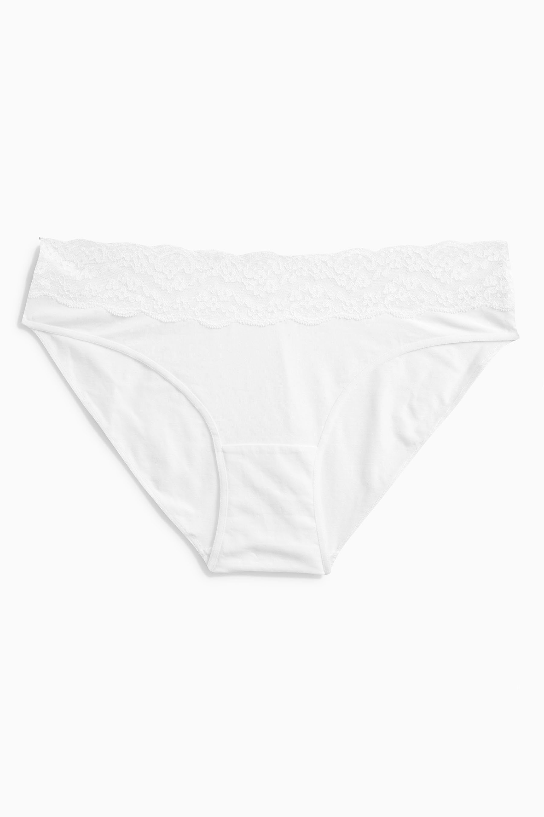 Slip Spitzenslips im 4er-Pack, hoher Beinschnitt