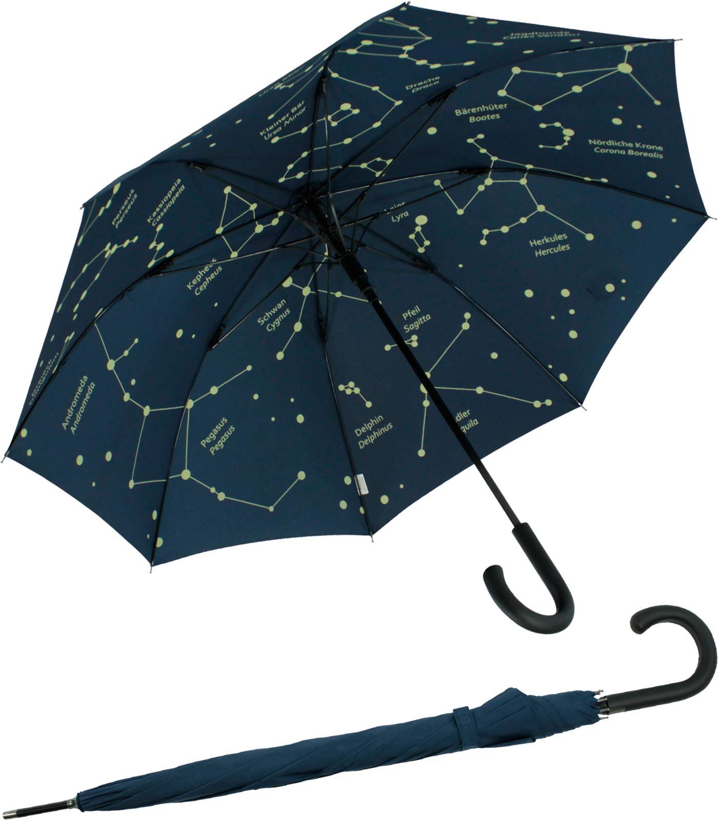 iX-brella Stockregenschirm Motiv-Design Damen Automatik-Stockschirm bedruckt, bedruckt