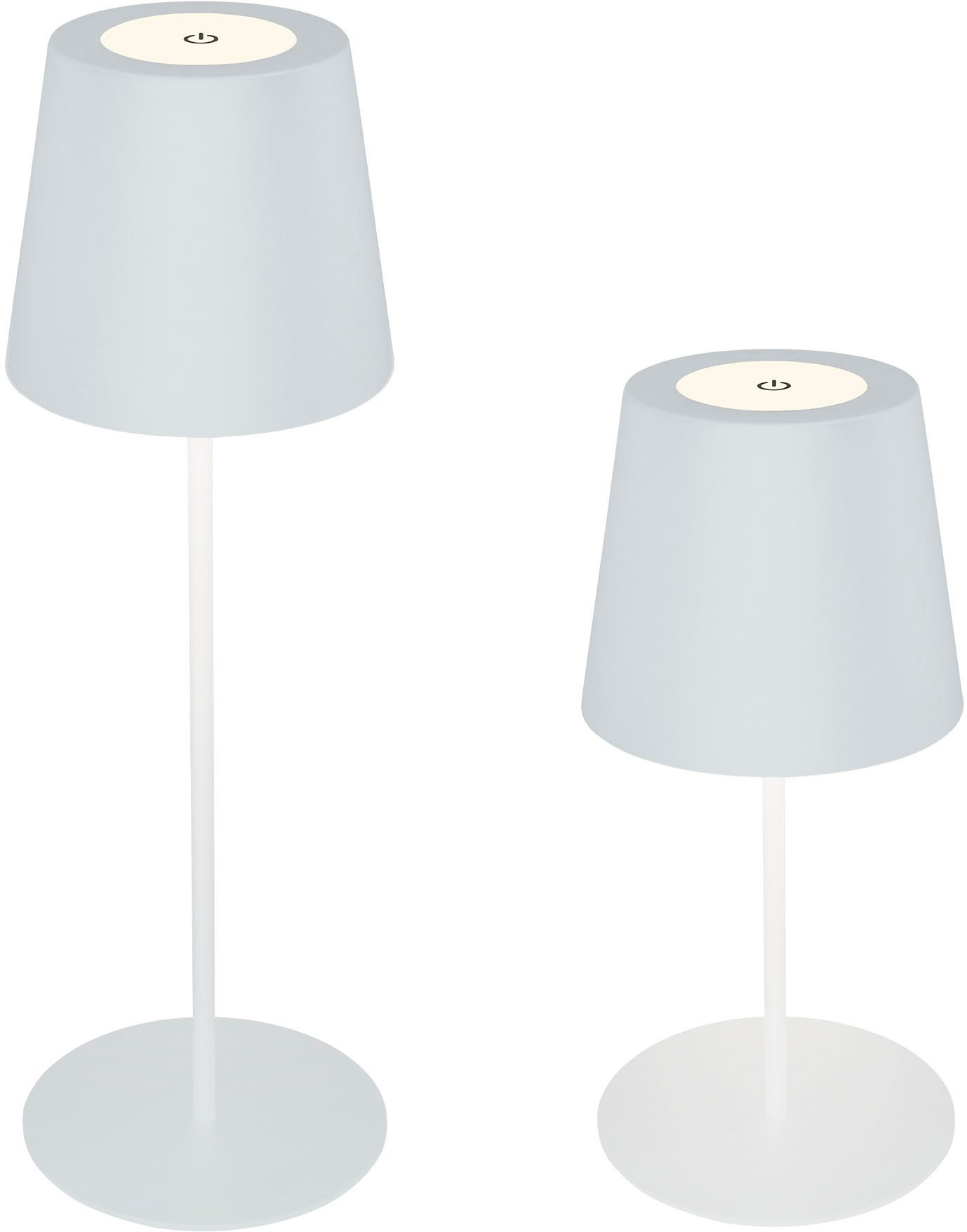 B.K.Licht Außen-Tischleuchte BK_TL1594 Akku LED Tischlampe, 3-Stufen Touchd günstig online kaufen