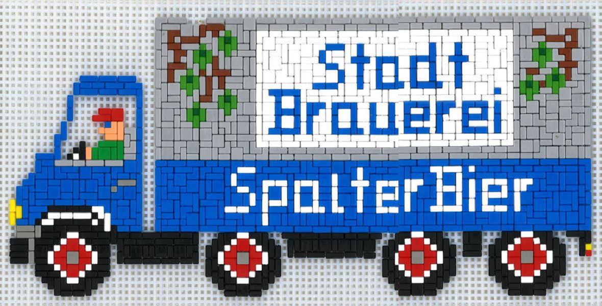 Stick it Головоломки Spalter Bier LKW, 2000 Пазлыteile, Bildgröße: 40 x 20 cm
