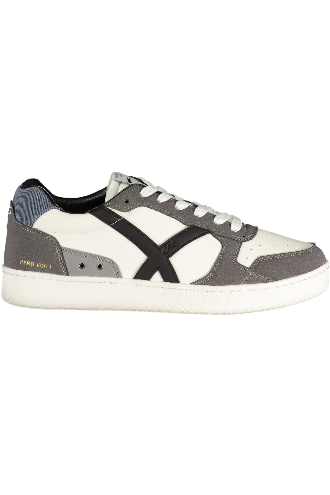 GAS Sneaker Sportlicher Herren-Sneaker – Weiß mit Kontrasten