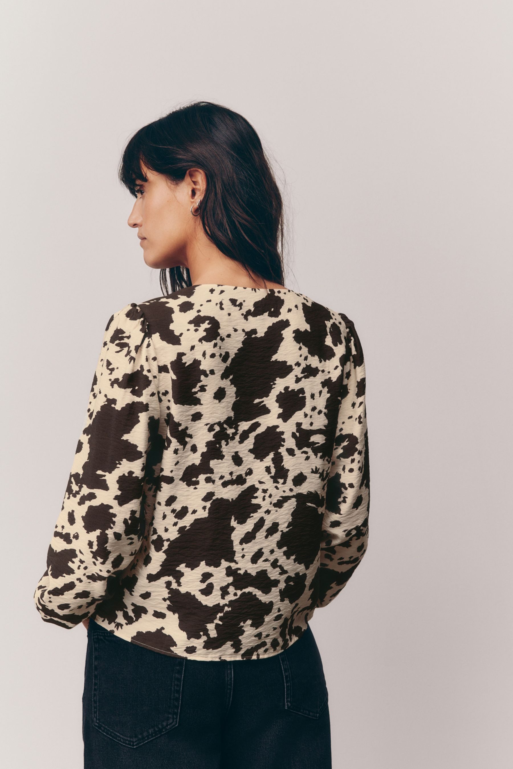 Next Langarmbluse Langärmlige Bluse zum Binden – Petite (1-tlg) günstig online kaufen