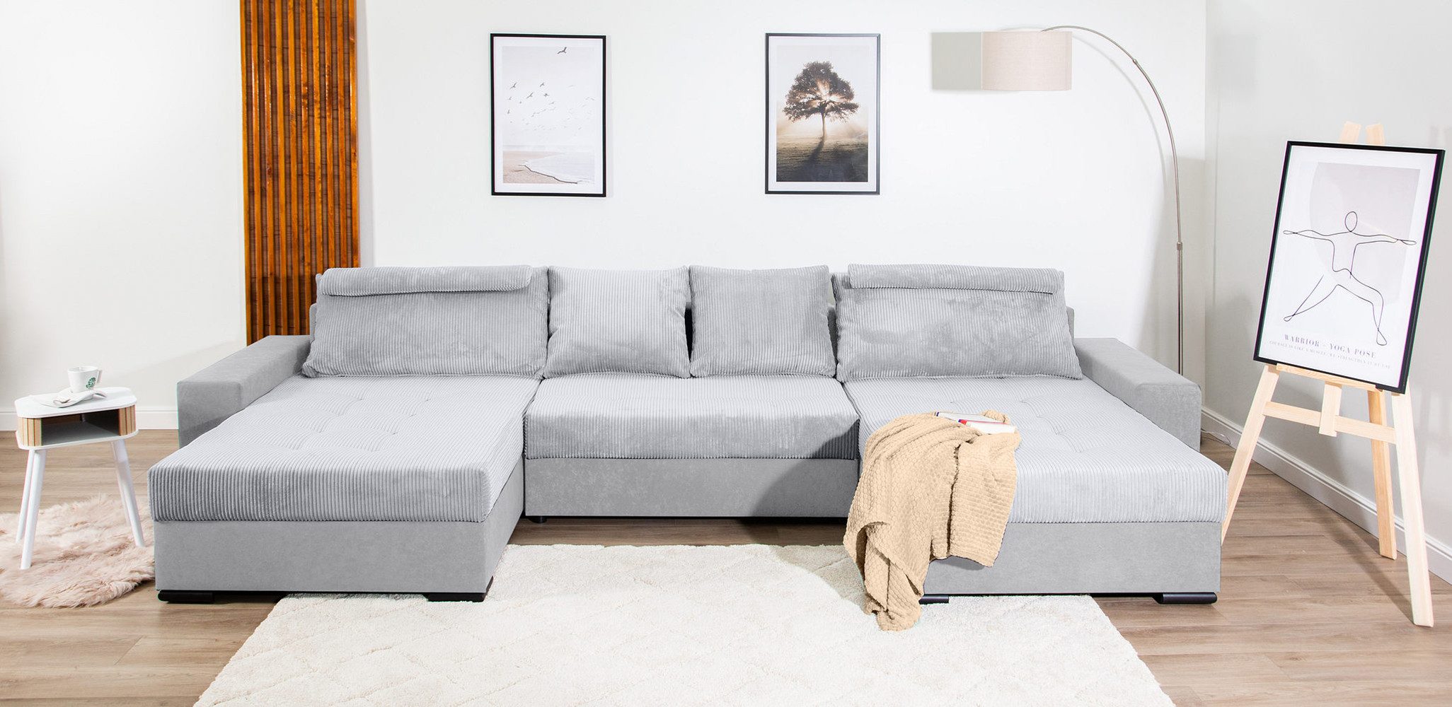 COLLECTION AB Wohnlandschaft XXXL-Josy Relax U-Form Breite 352 cm, mit 2 gleich großen Recamieren, inkl. Bettfunktion, Bettkasten, mit 4 Rückenkissen in zwei Größen