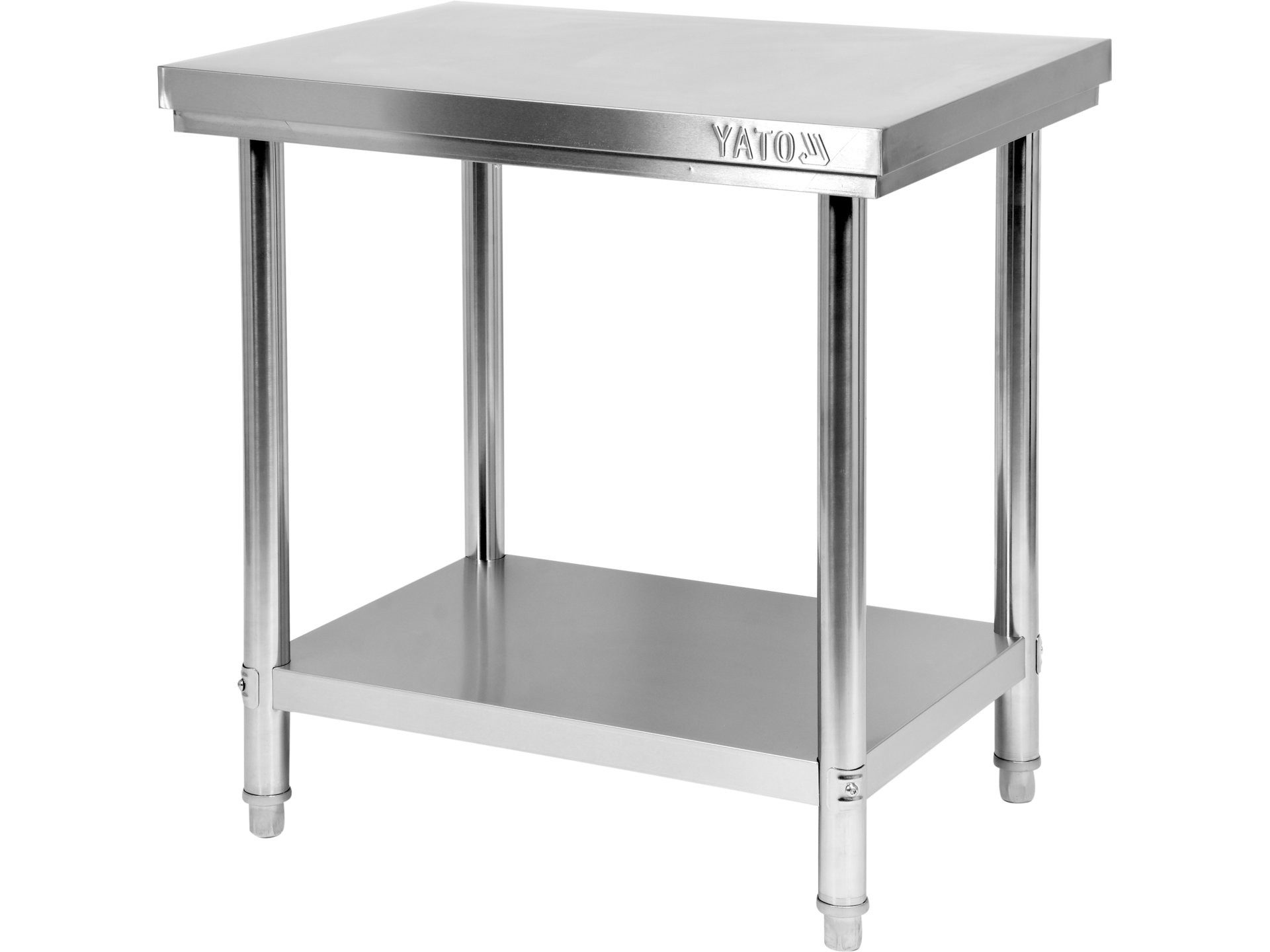 TRIZERATOP Arbeitstisch STÓŁ CENTR. SKŁ. Z PÓŁ. 80×60×H85cm (Zentraler Edelstahltisch mit Ablage 80x60x85 cm, Zentraler Edelstahltisch mit Ablage 80x60x85 cm)