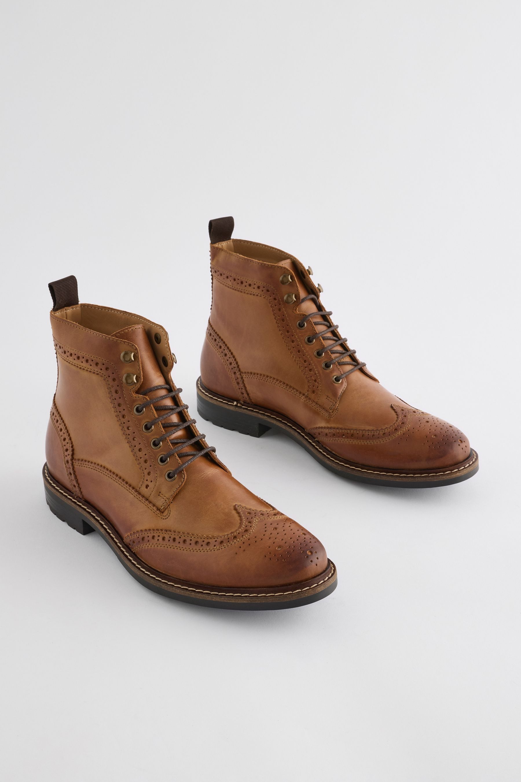 Next Lederstiefel mit Schnürung Schnürstiefelette (1-tlg) günstig online kaufen