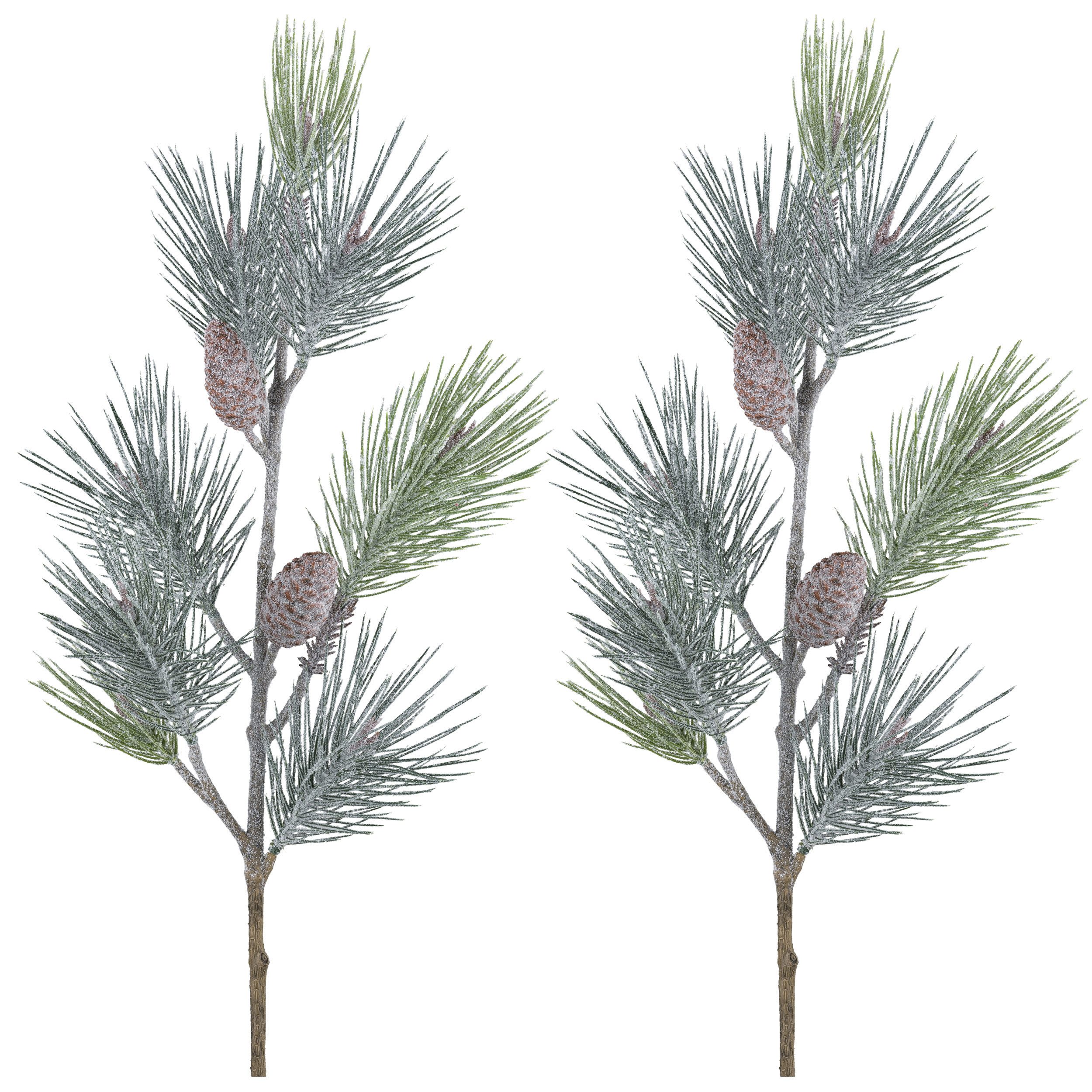 Kunstzweig Kiefernzweig, Creativ green, Höhe 97 cm, mit Frost-Optik günstig online kaufen